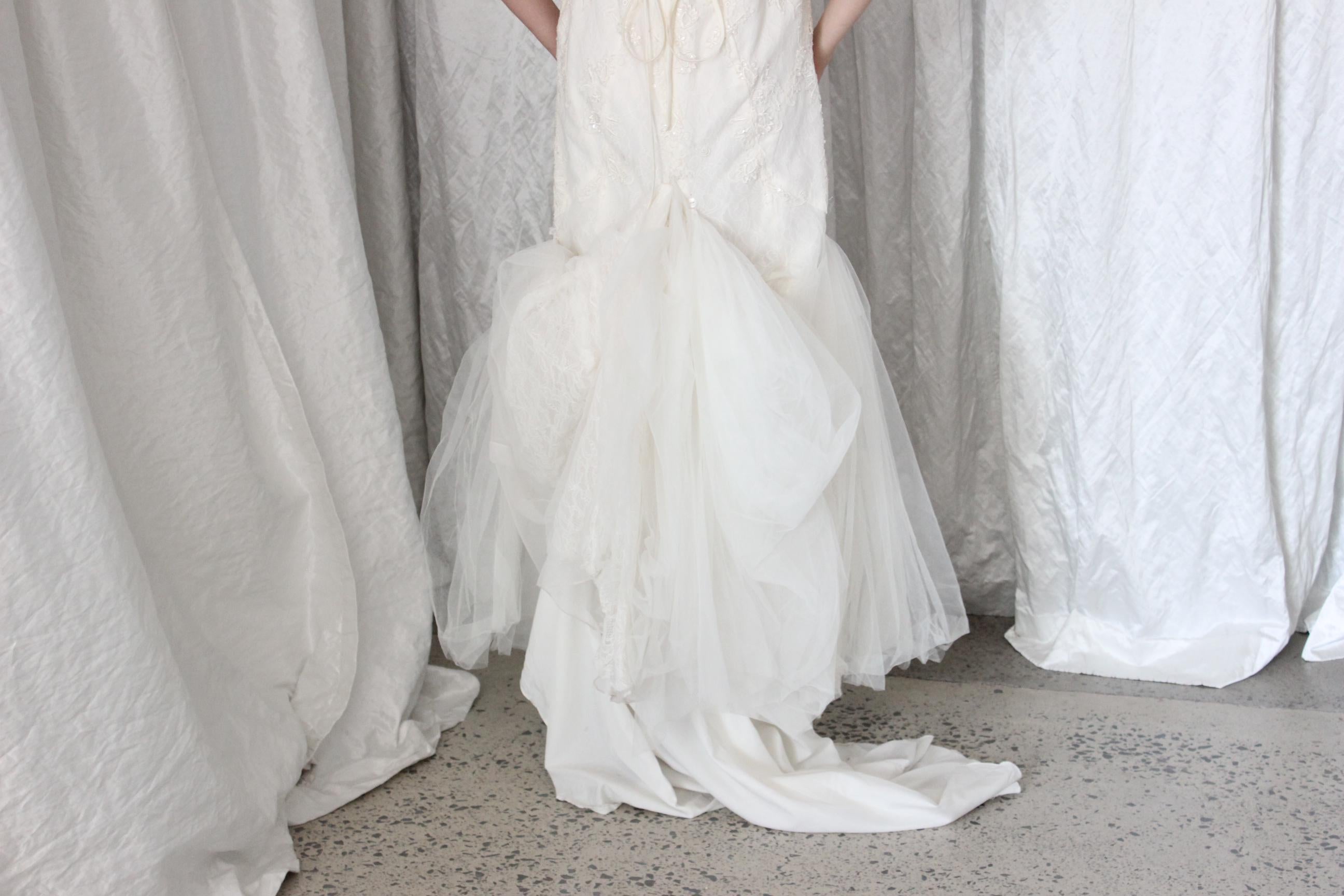 2000s Fairycore Mermaid Wedding Gown