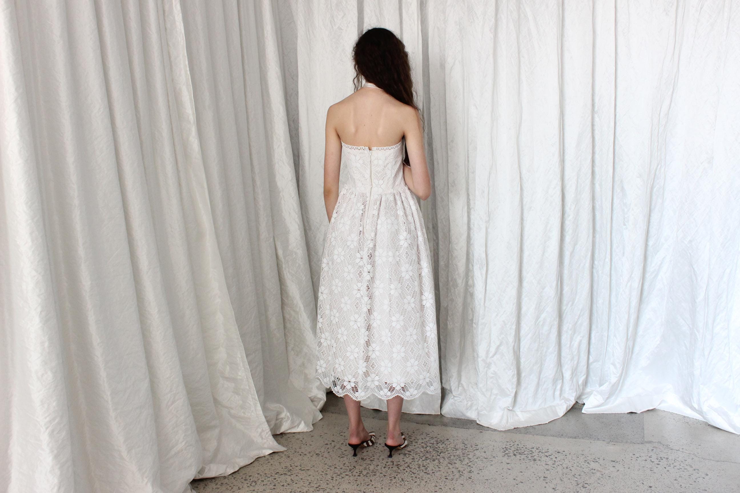 1980s Nonna's Curtains Dress