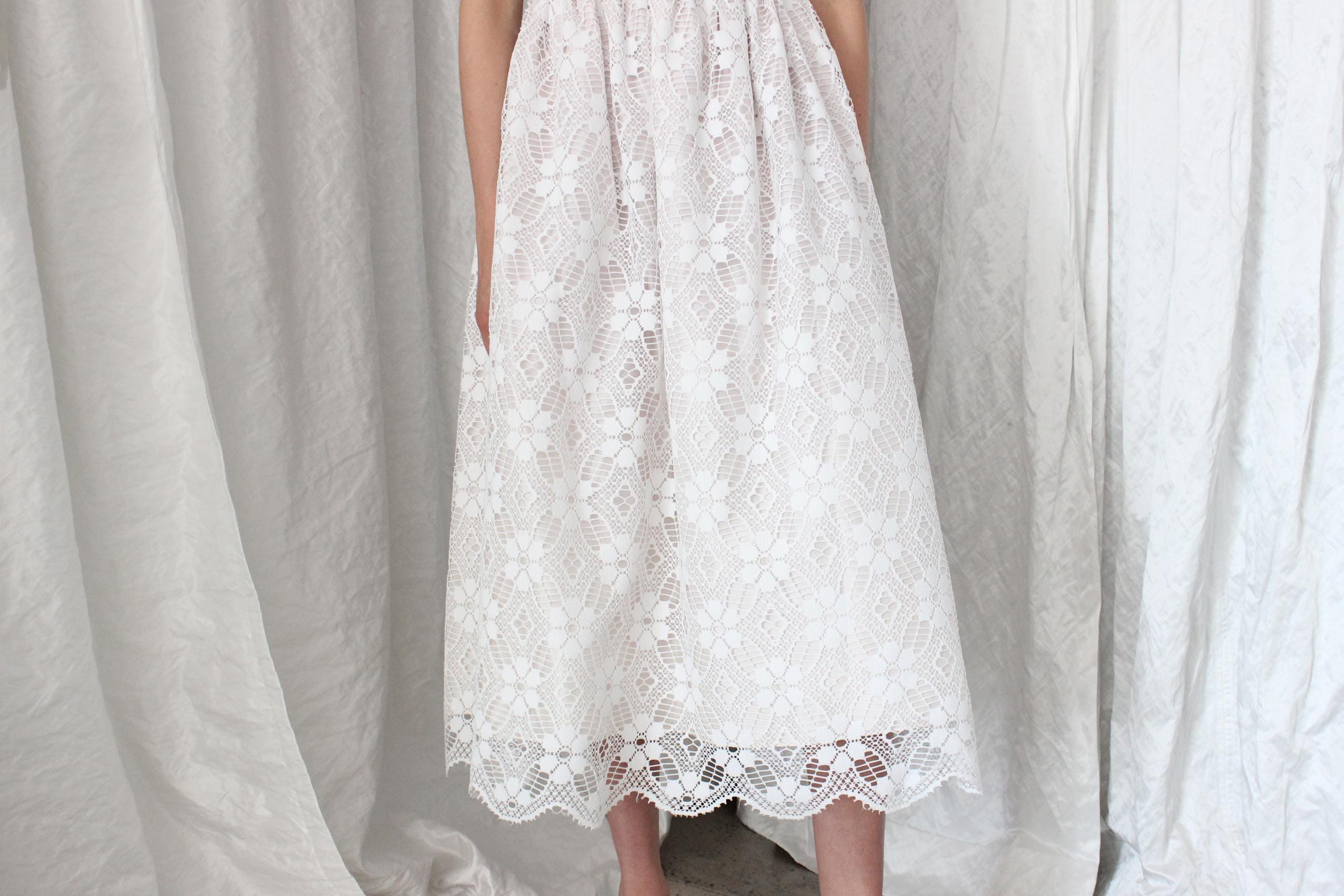 1980s Nonna's Curtains Dress