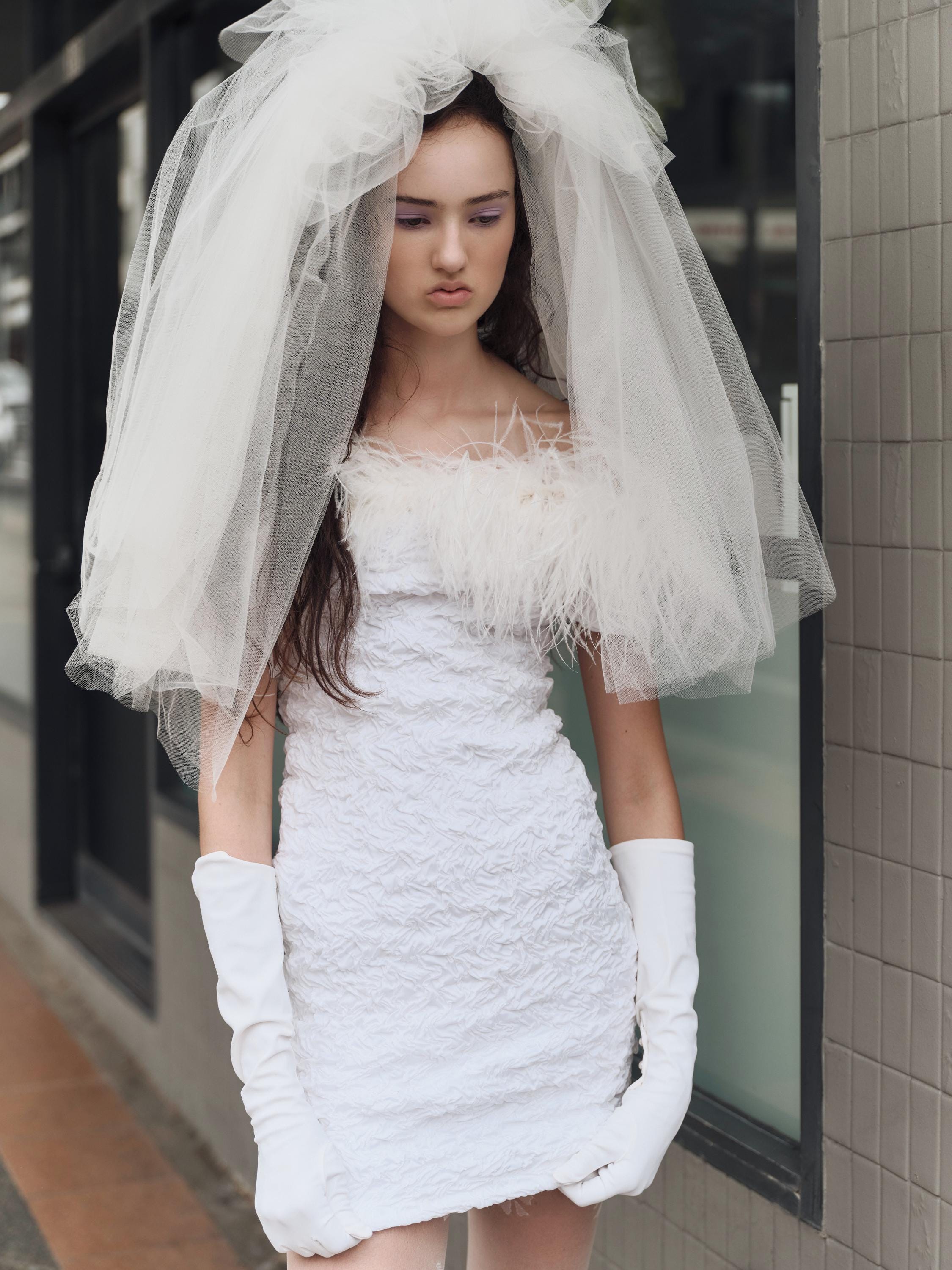 Outrageous 80s Voluminous Tulle Veil