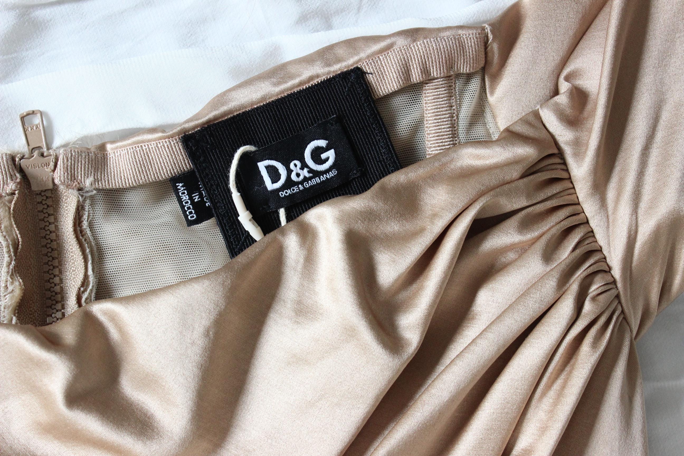 Y2K D&G Dolce Gabbana Sculptural Draped Mini