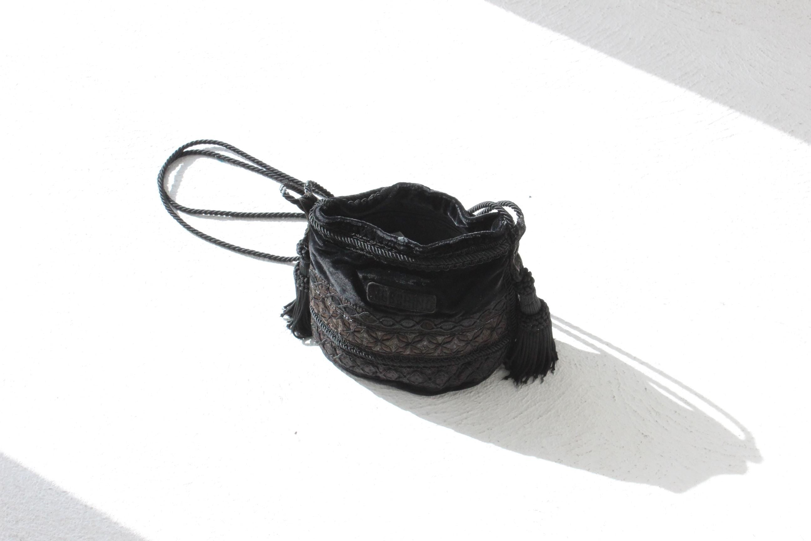 90s Moschino Velvet Tassel Opera Bag