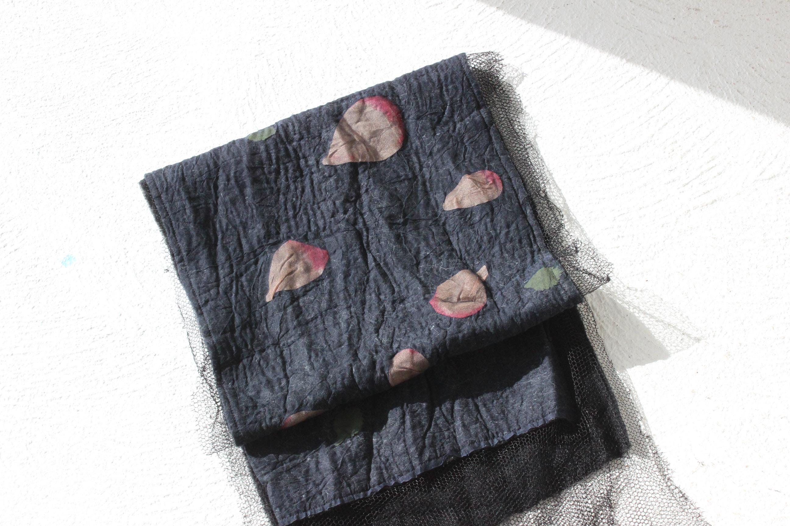 Arty 90s 'Pressed Dried Flower' Scarf