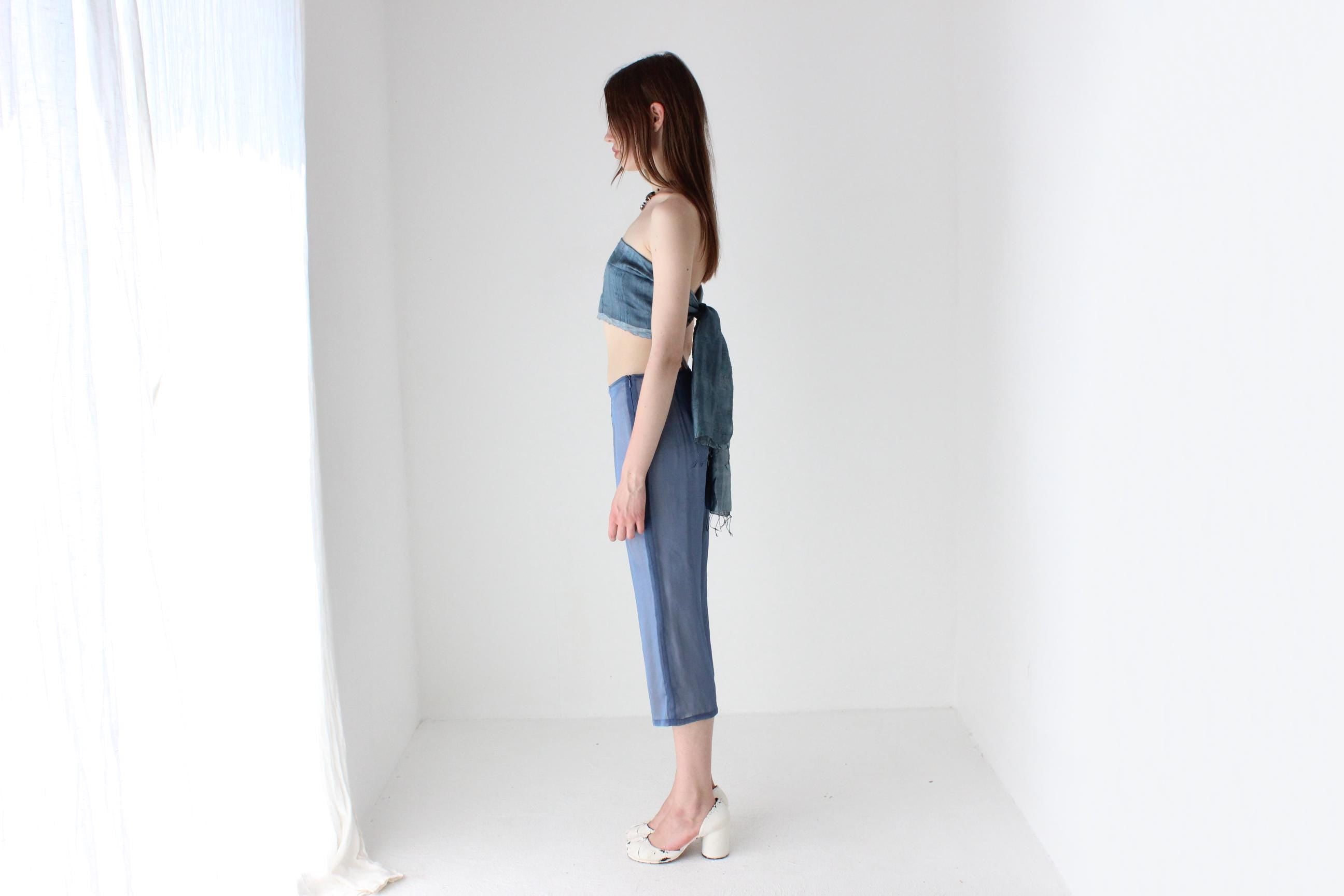 90s Vietnamese Handwoven Silk Multi-Way Sash