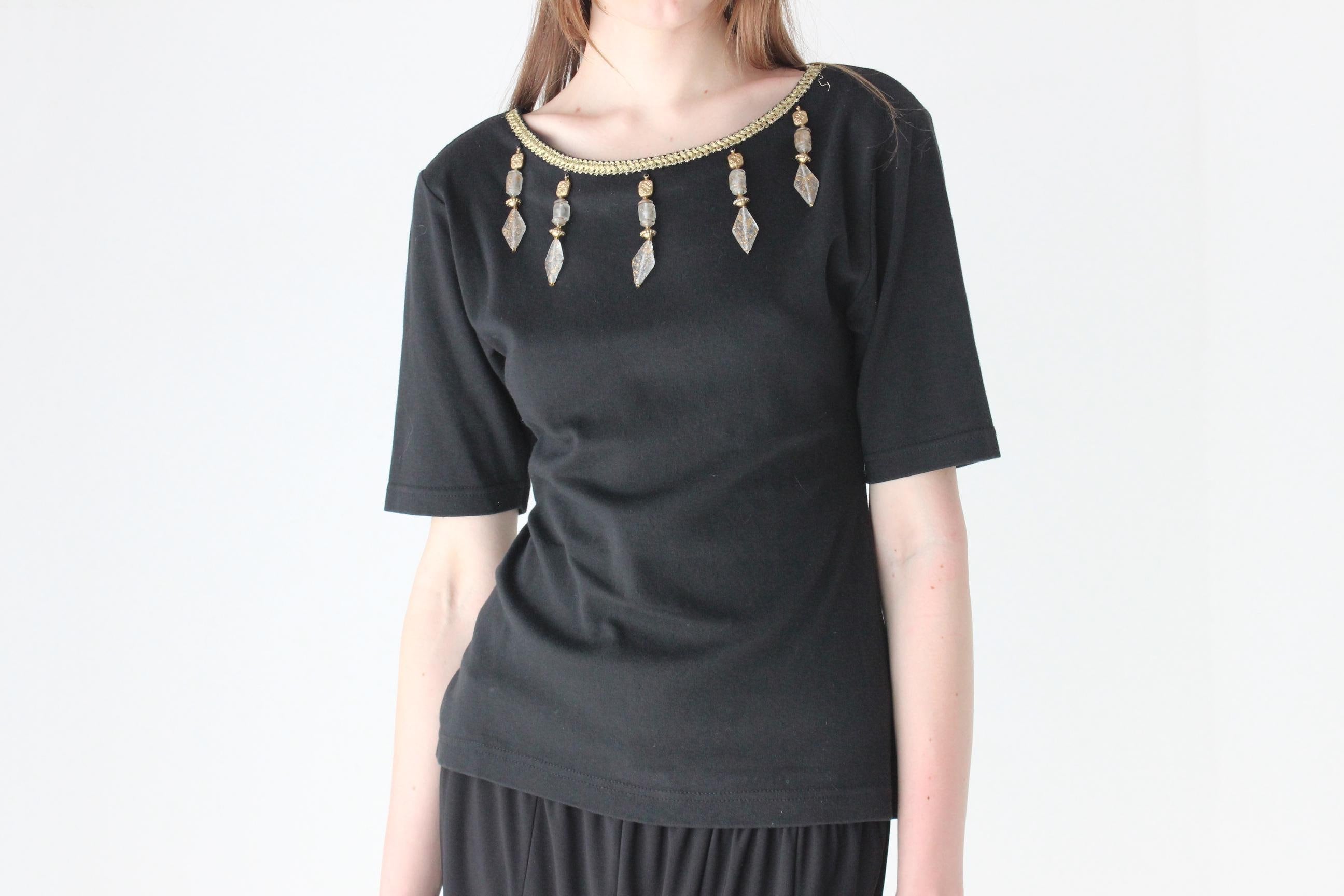 80s Gem Stone Stretch Fitted Tee