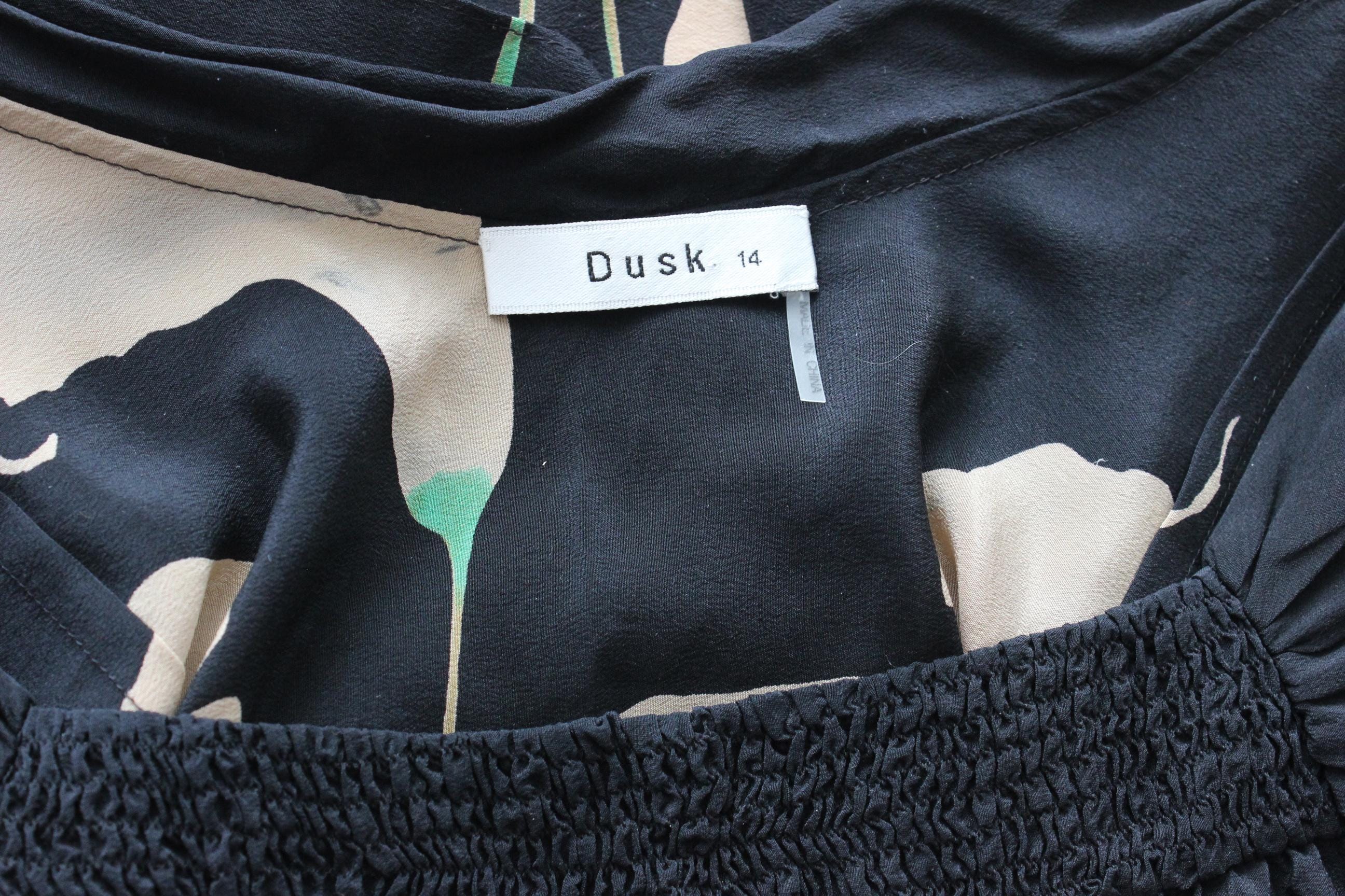 Y2K Pure Silk Painterly Calla Lili Top