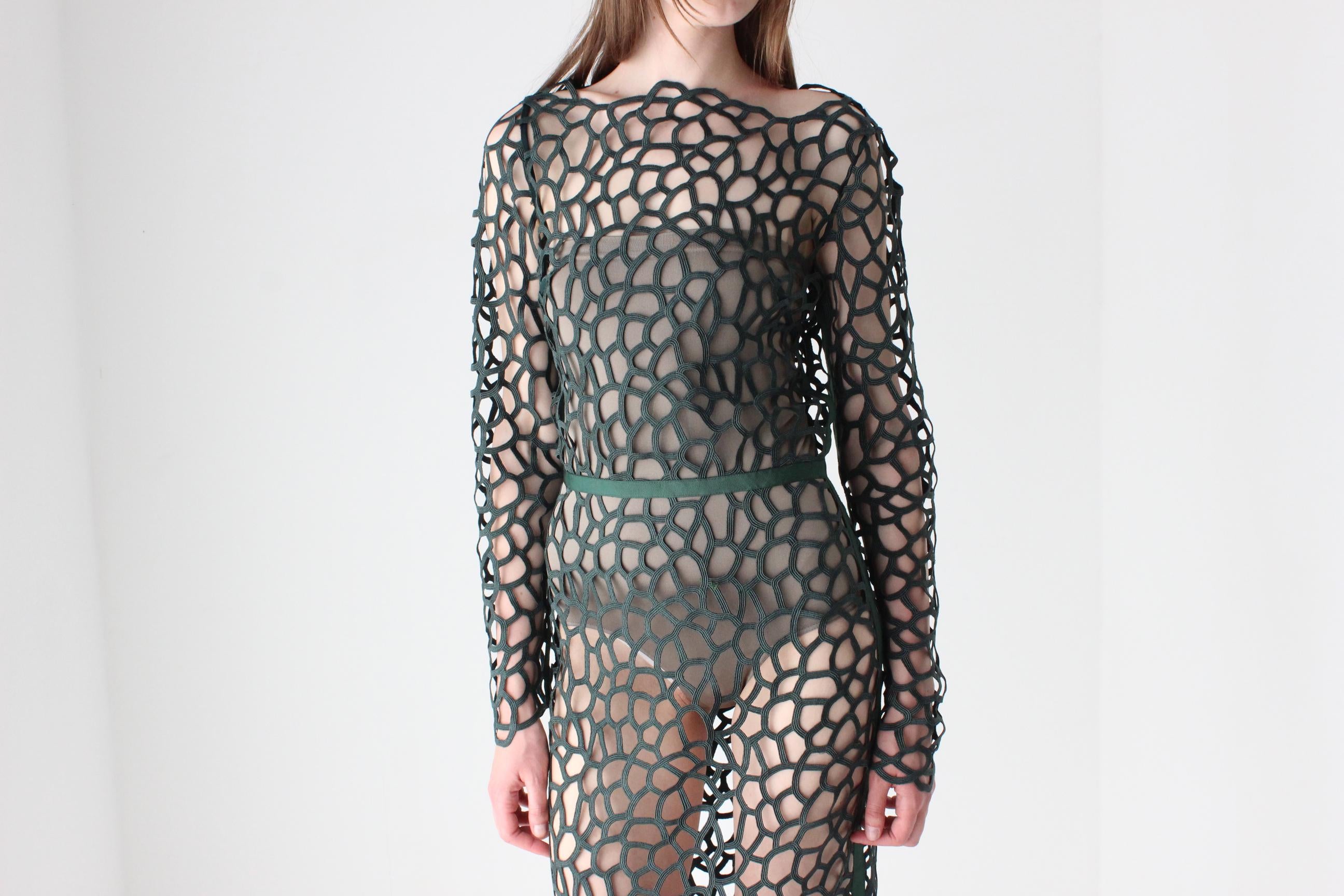 Funky Handmade Cotton Cut Out Maxi Dress