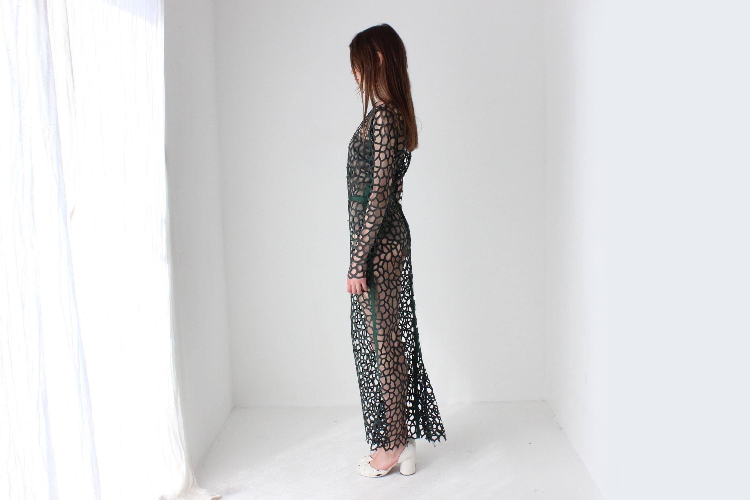 Funky Handmade Cotton Cut Out Maxi Dress