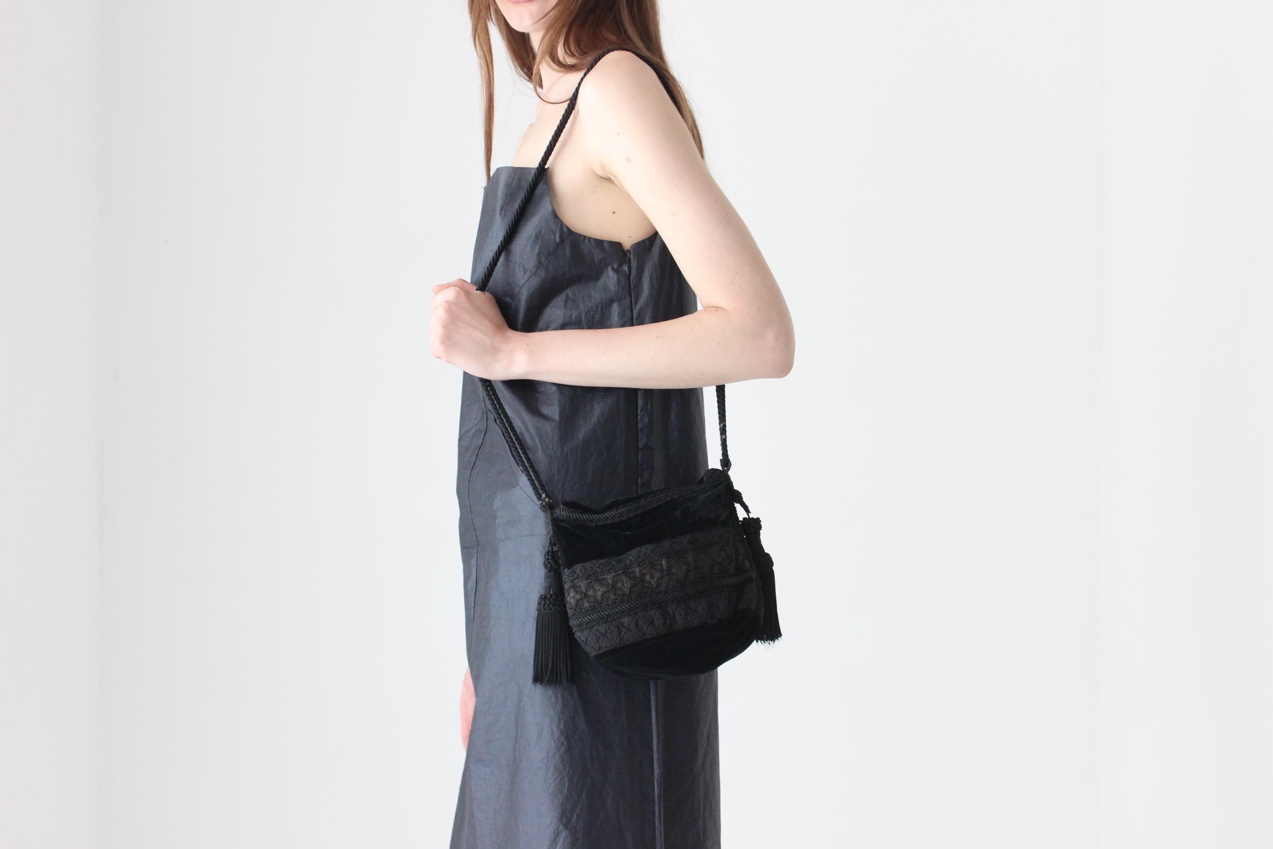 90s Moschino Velvet Tassel Opera Bag