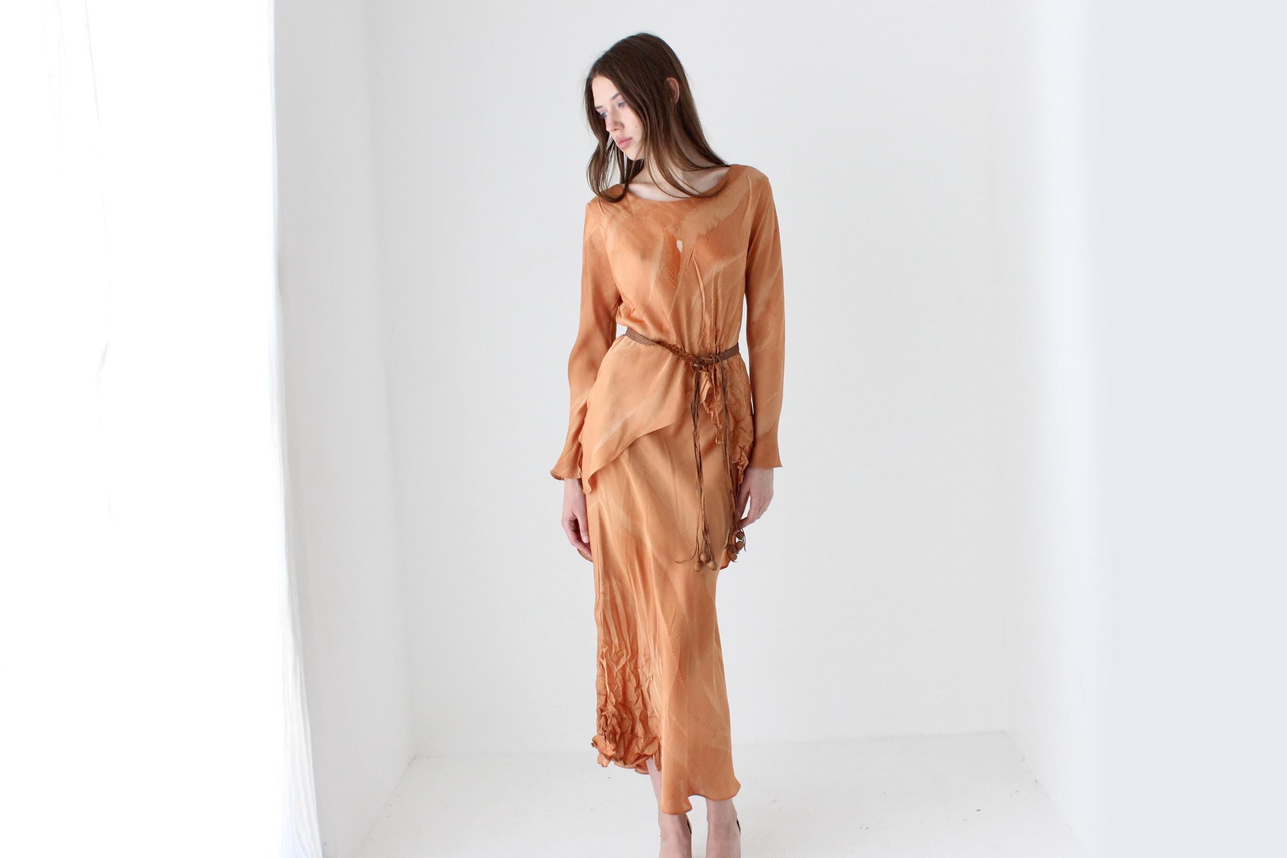 Arty 90s Barbara Wilson Pure Silk Bias Cut Set