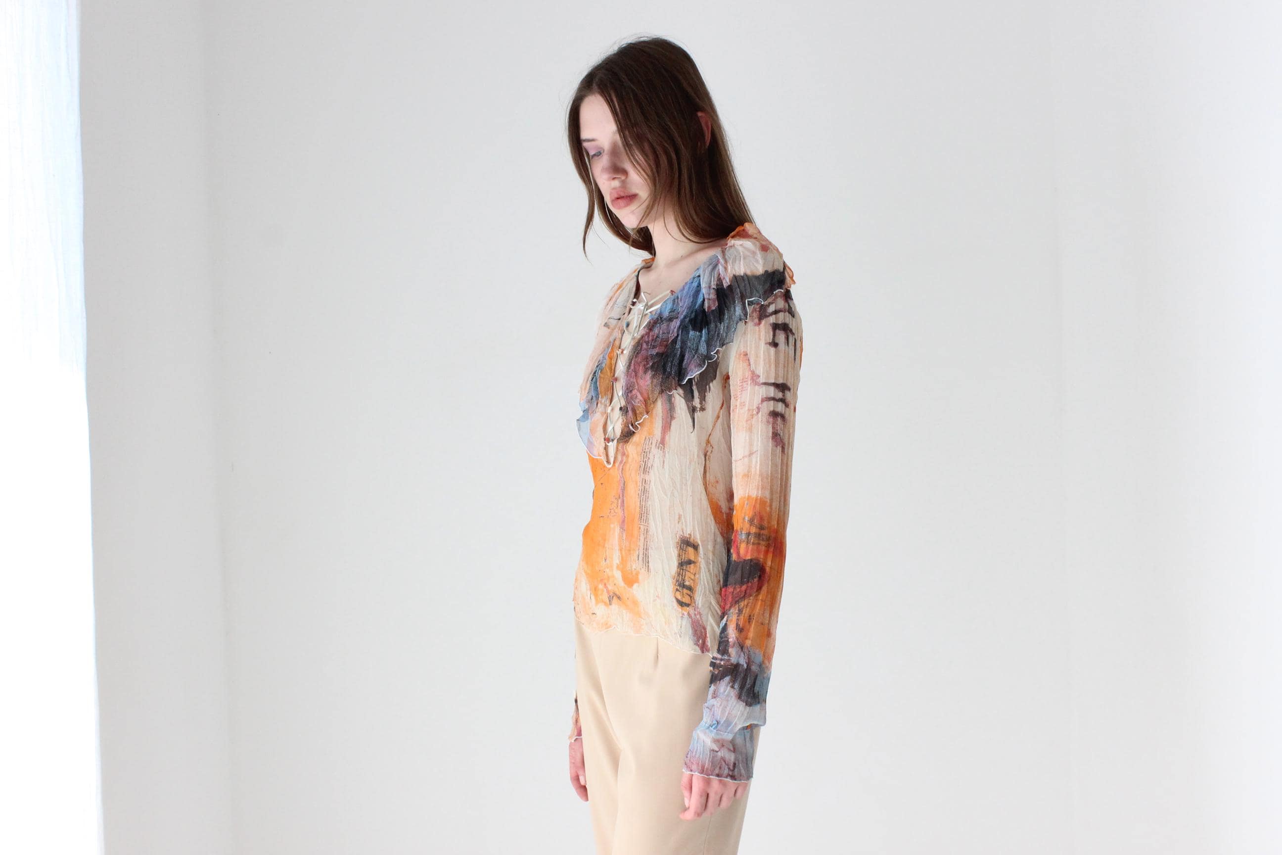 Y2K Just Cavalli Surrealist Top