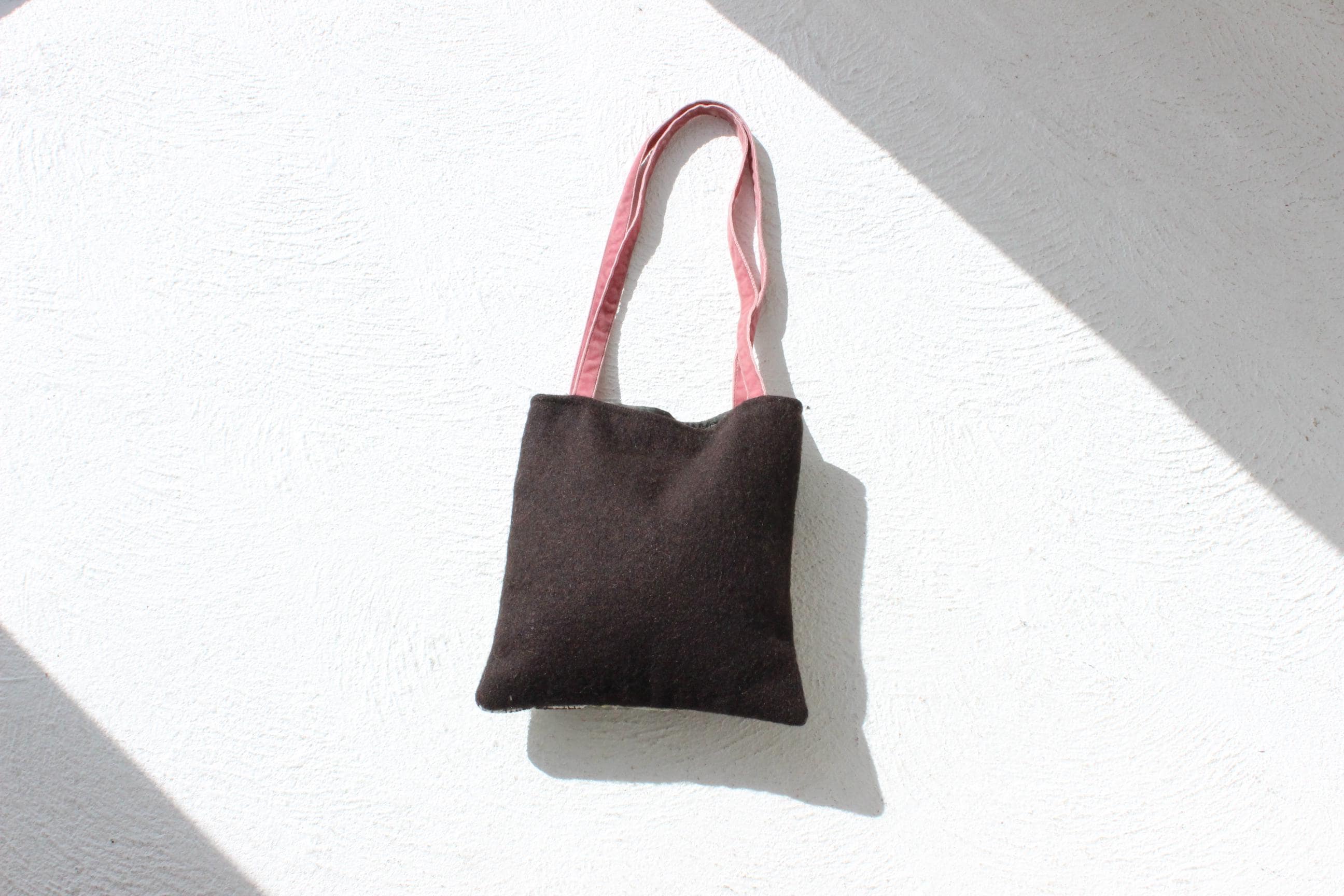 90s Wool & Silk Arty Patchwork Bag
