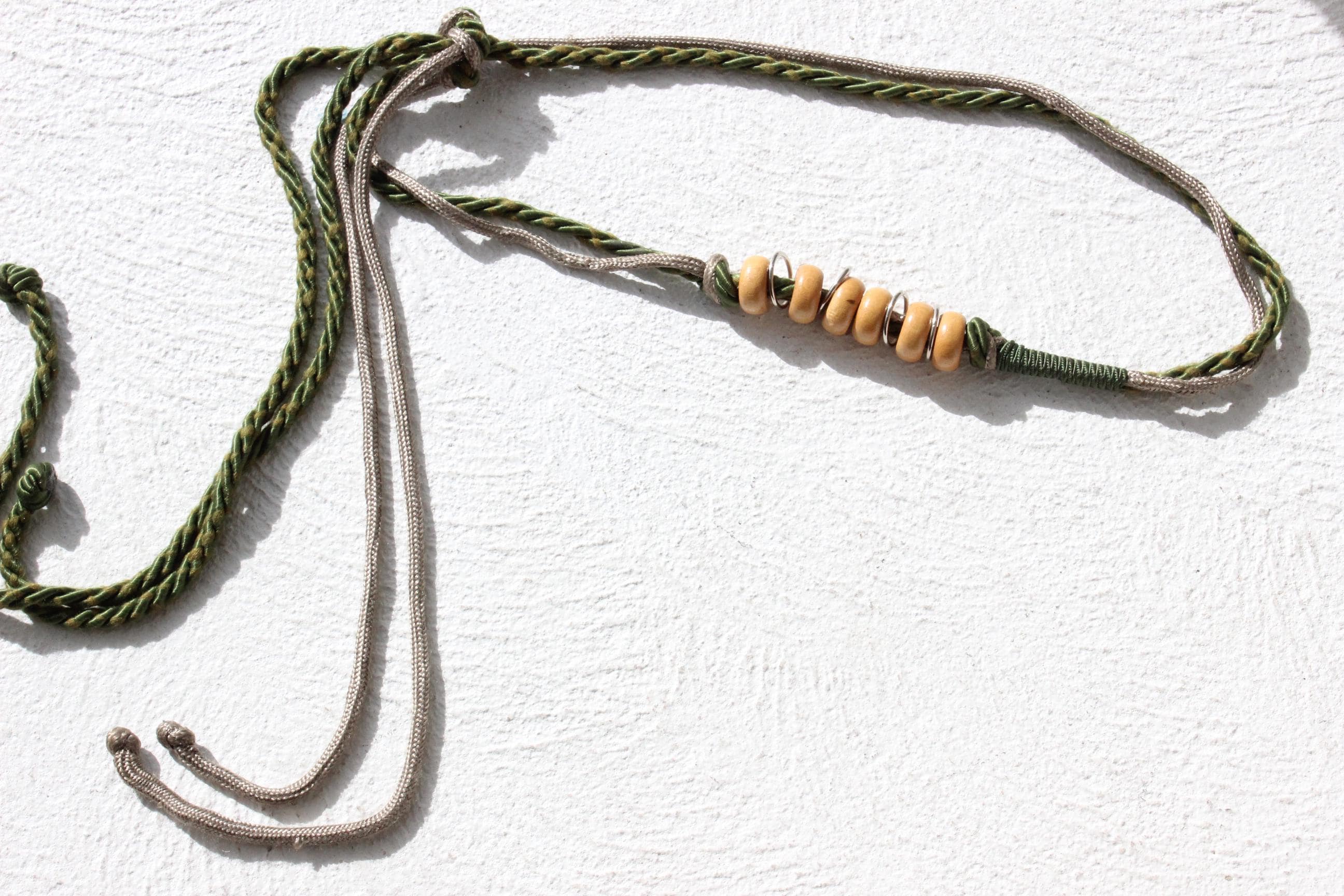 70s Olive Green Rope Belt