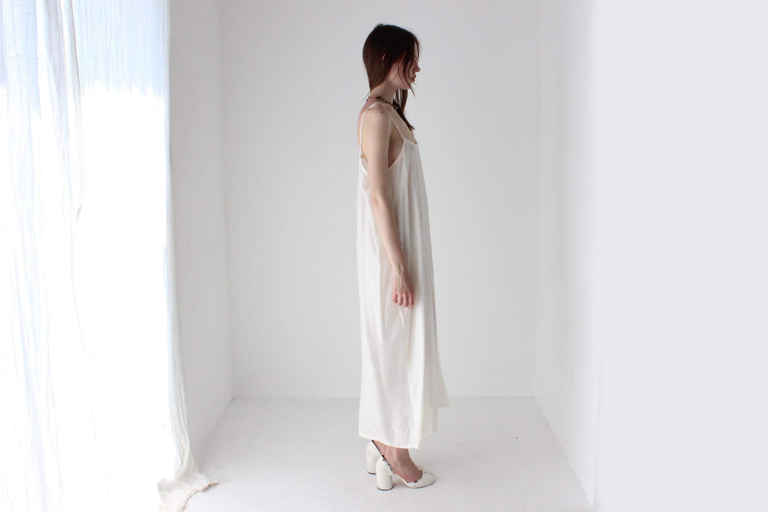Relaxed & Roomy Ivory Nighty Slip Dress