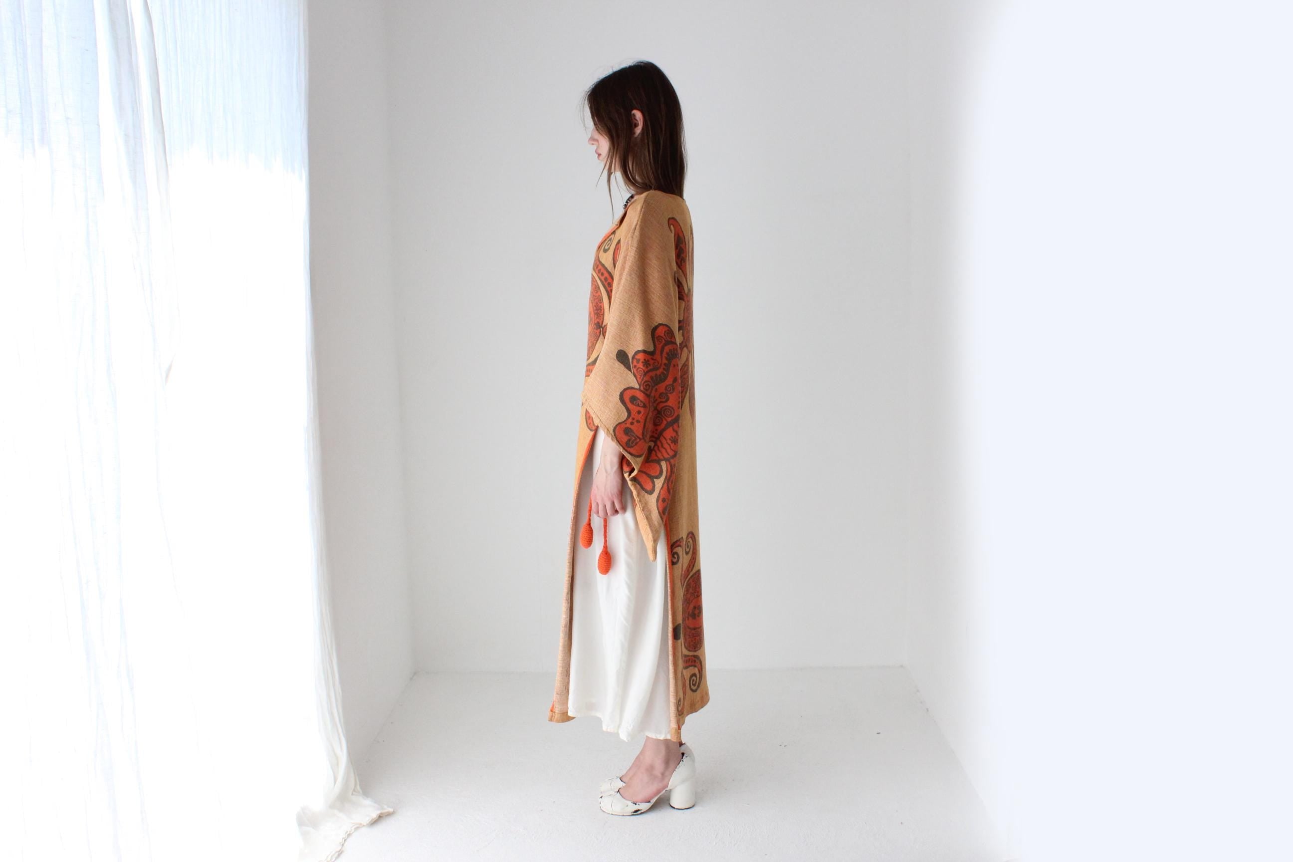 70s Woven Abstract Kaftan