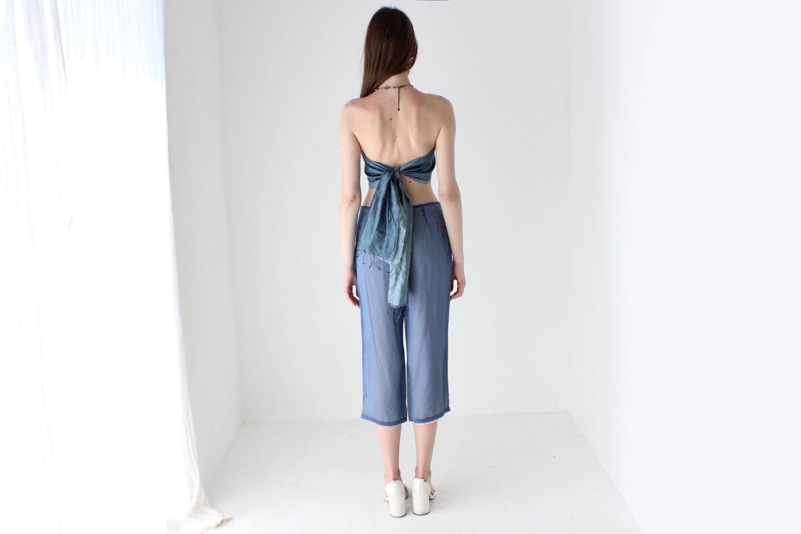 90s Vietnamese Handwoven Silk Multi-Way Sash