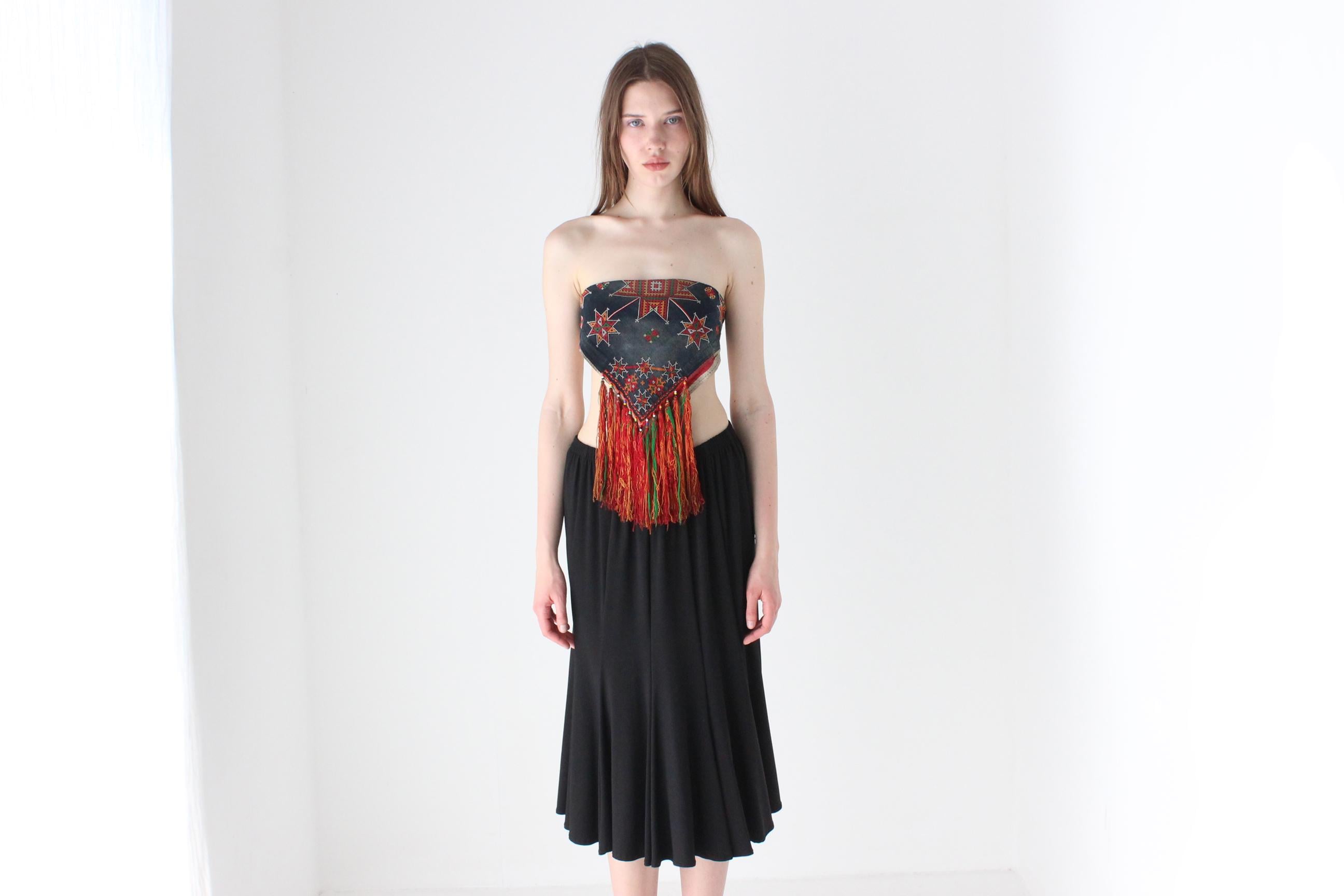 90s Minimal Slinky Midi Skirt