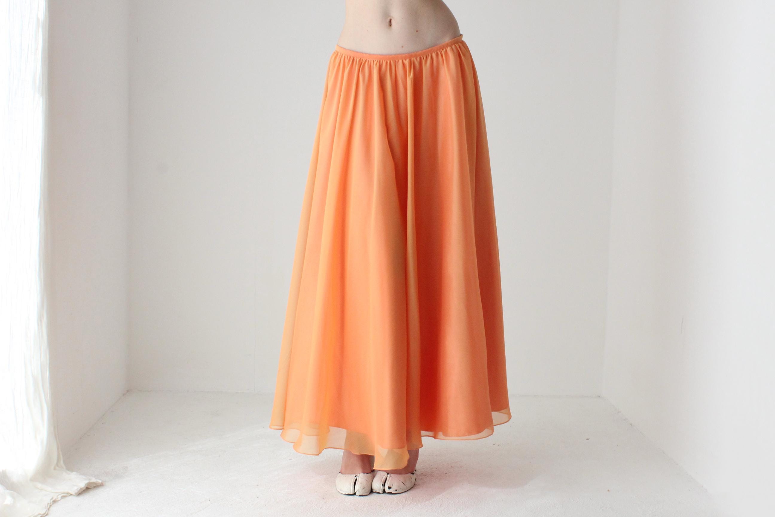 90s Iridescent Formal Skirt