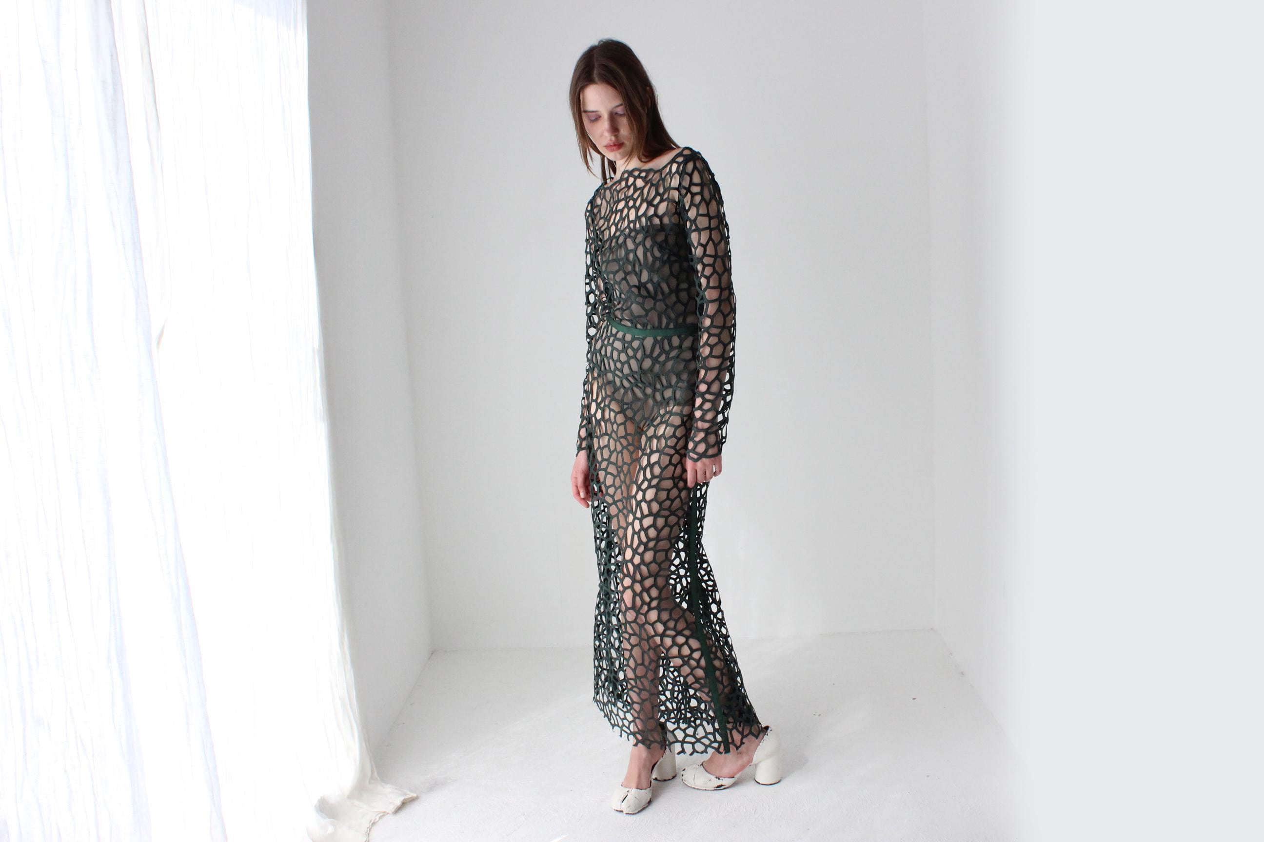 Funky Handmade Cotton Cut Out Maxi Dress