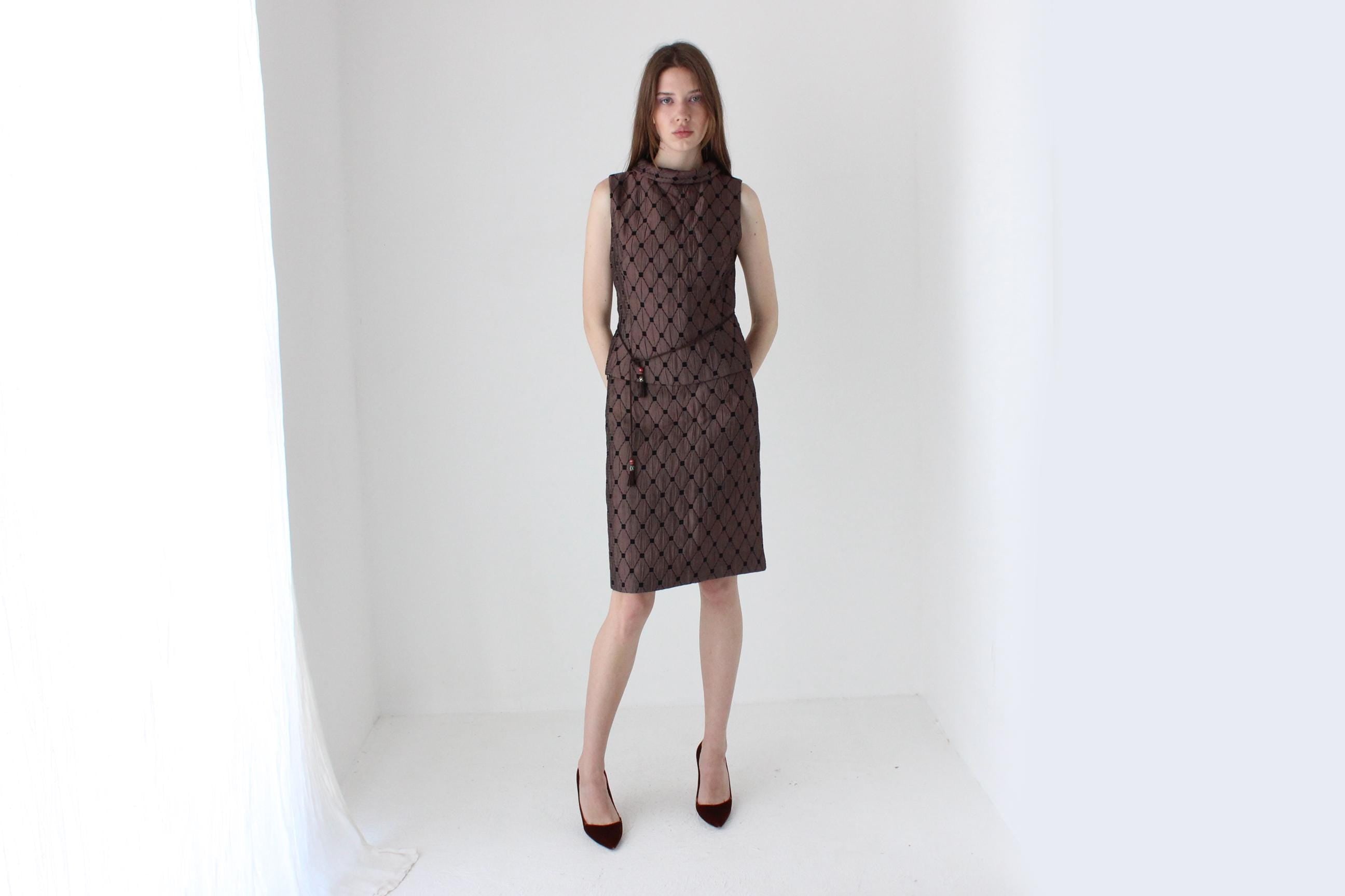 90s Quilted Gallery Girl Two Piece Top & Skirt Set