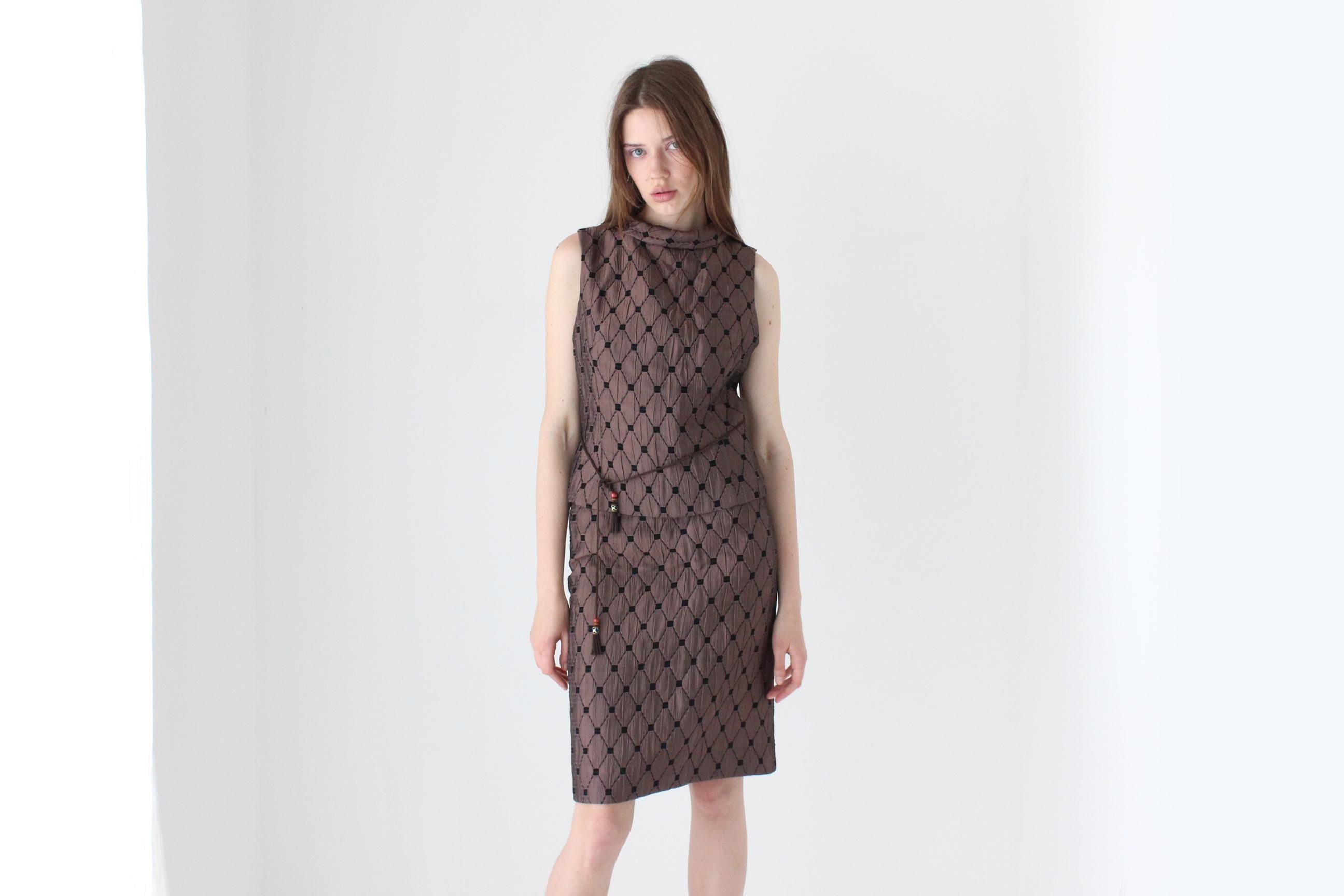 90s Quilted Gallery Girl Two Piece Top & Skirt Set
