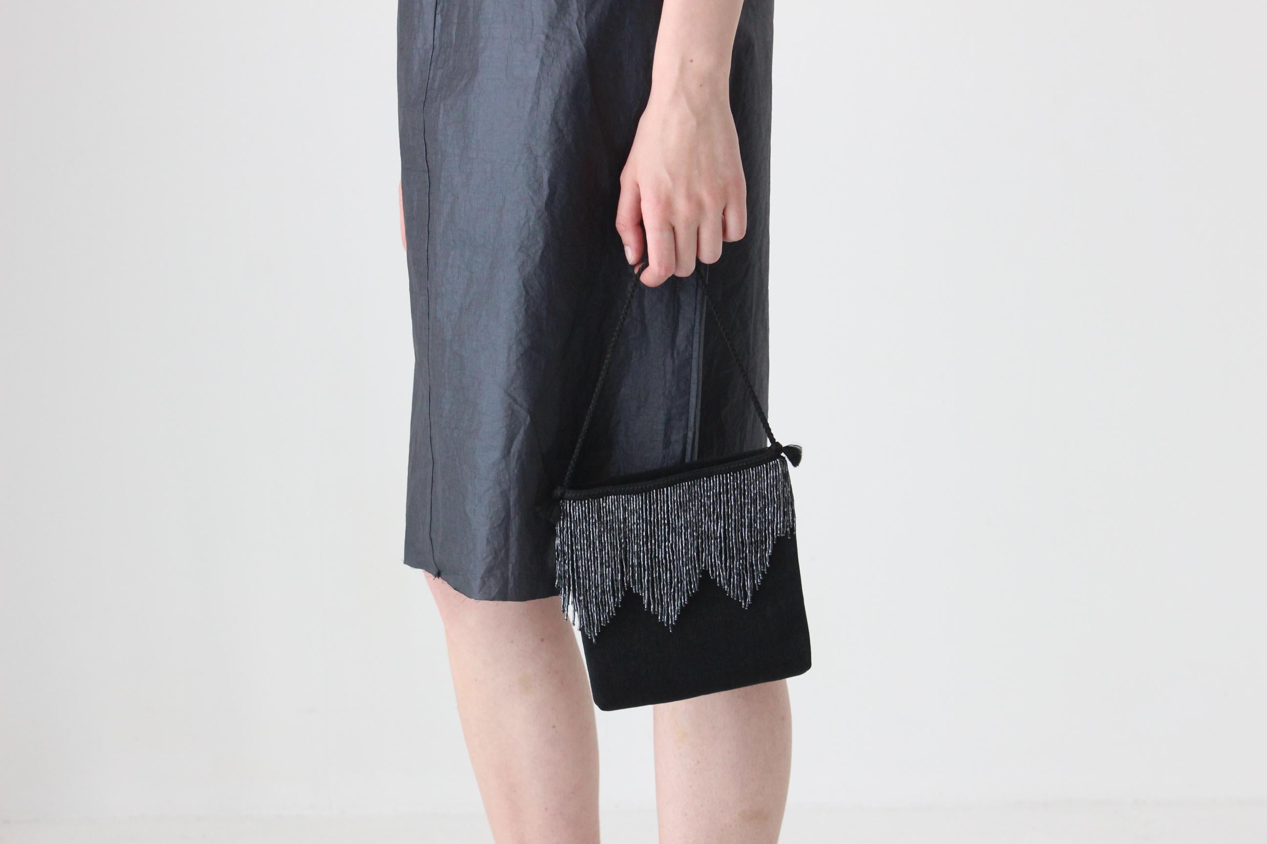 Y2K Glass Beaded Fringe Bag