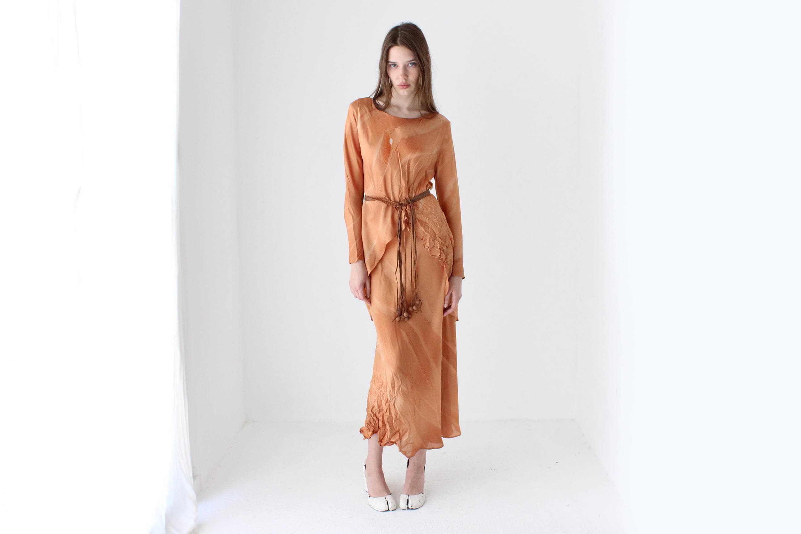 Arty 90s Barbara Wilson Pure Silk Bias Cut Set