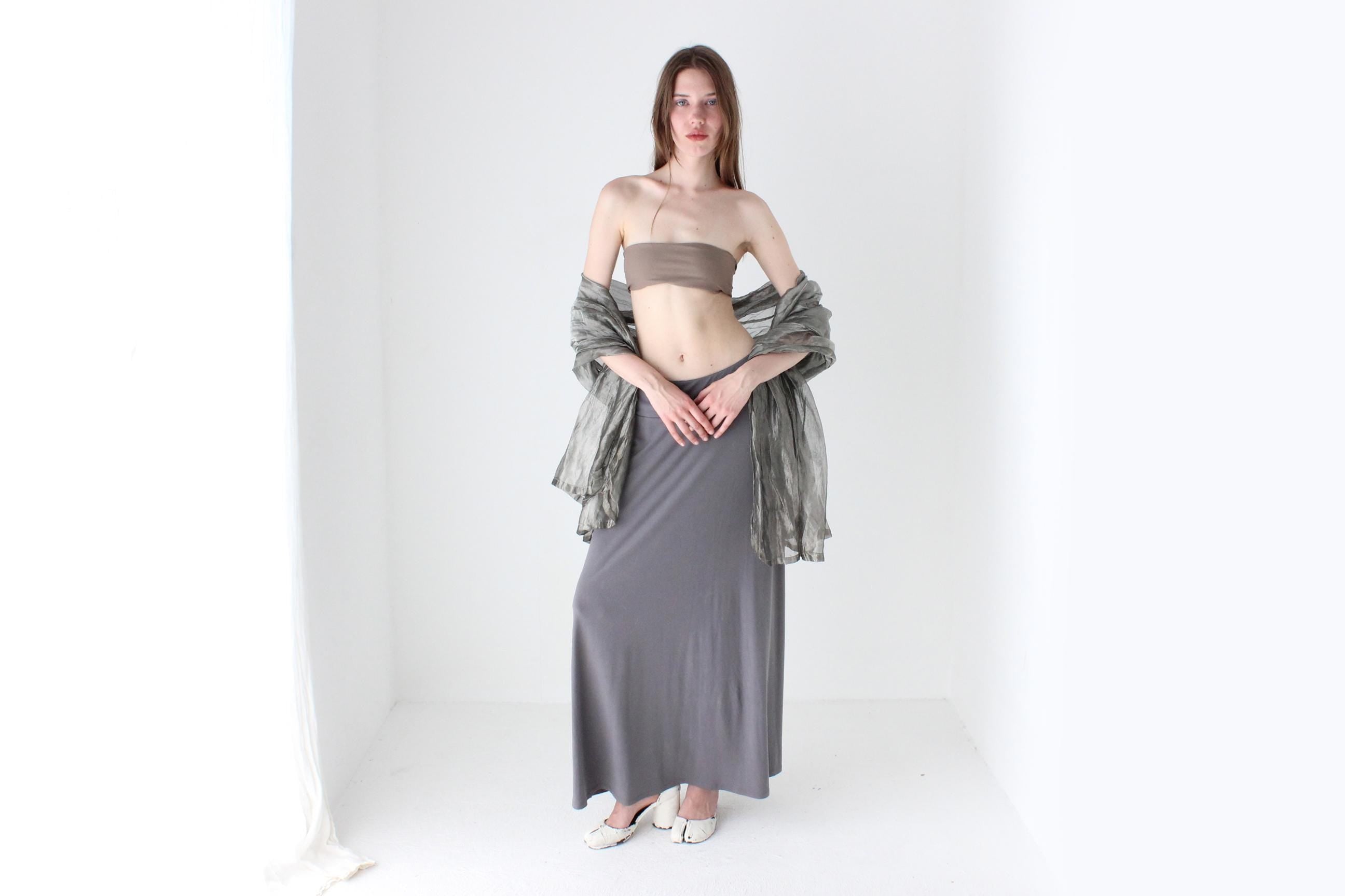 Metallic Silver Crinkle Organza Multi-Way Dramatic Shawl
