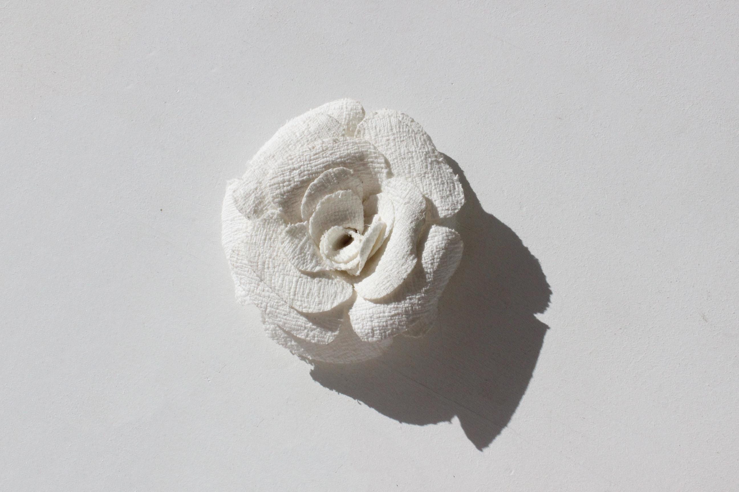 Y2K Papier-Mâché Rosette Brooch