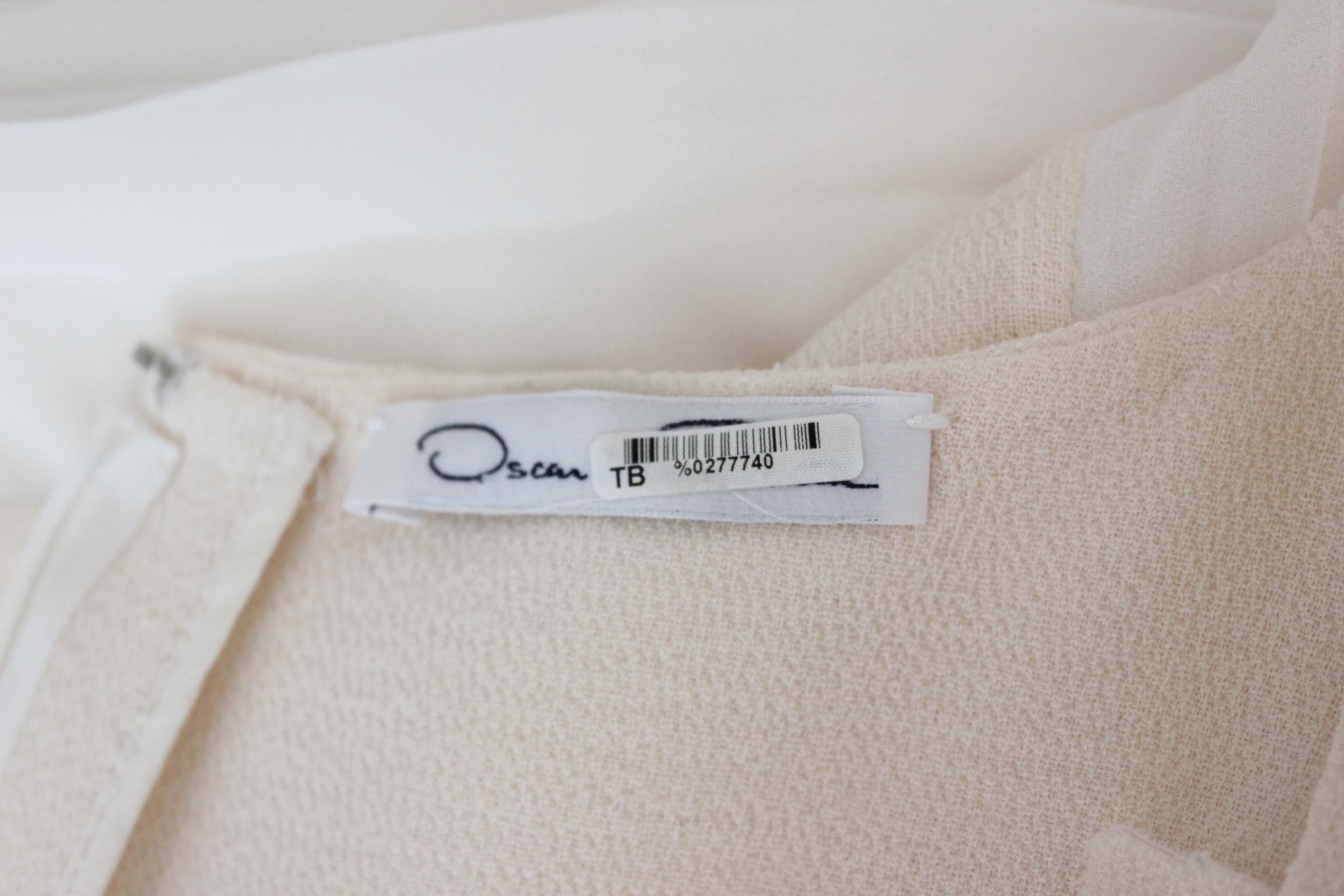 90s Oscar De La Renta Trapeze Crepe Mini