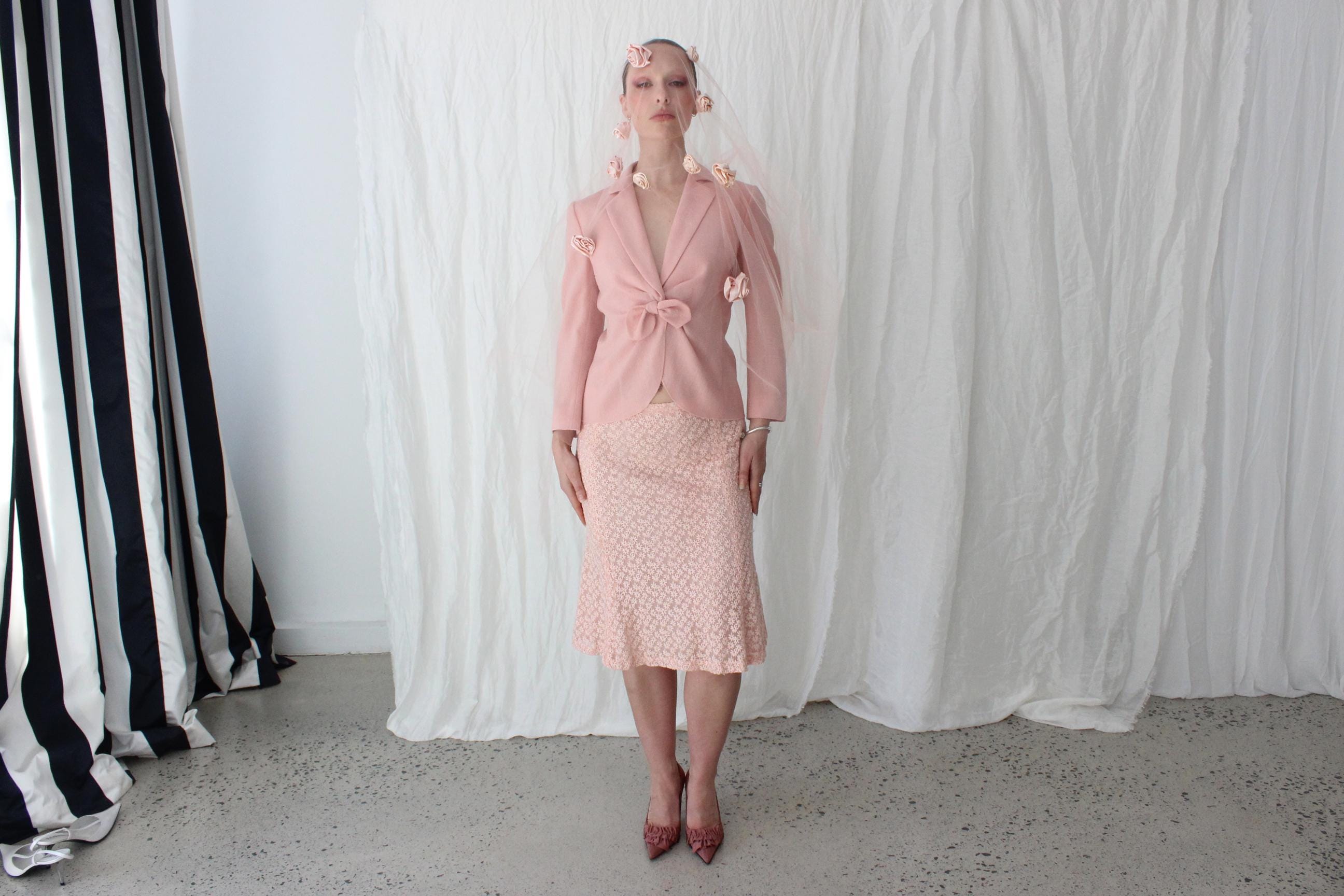 Cutest 90s Moschino Cheap & Chic Two Piece Skirt Suit