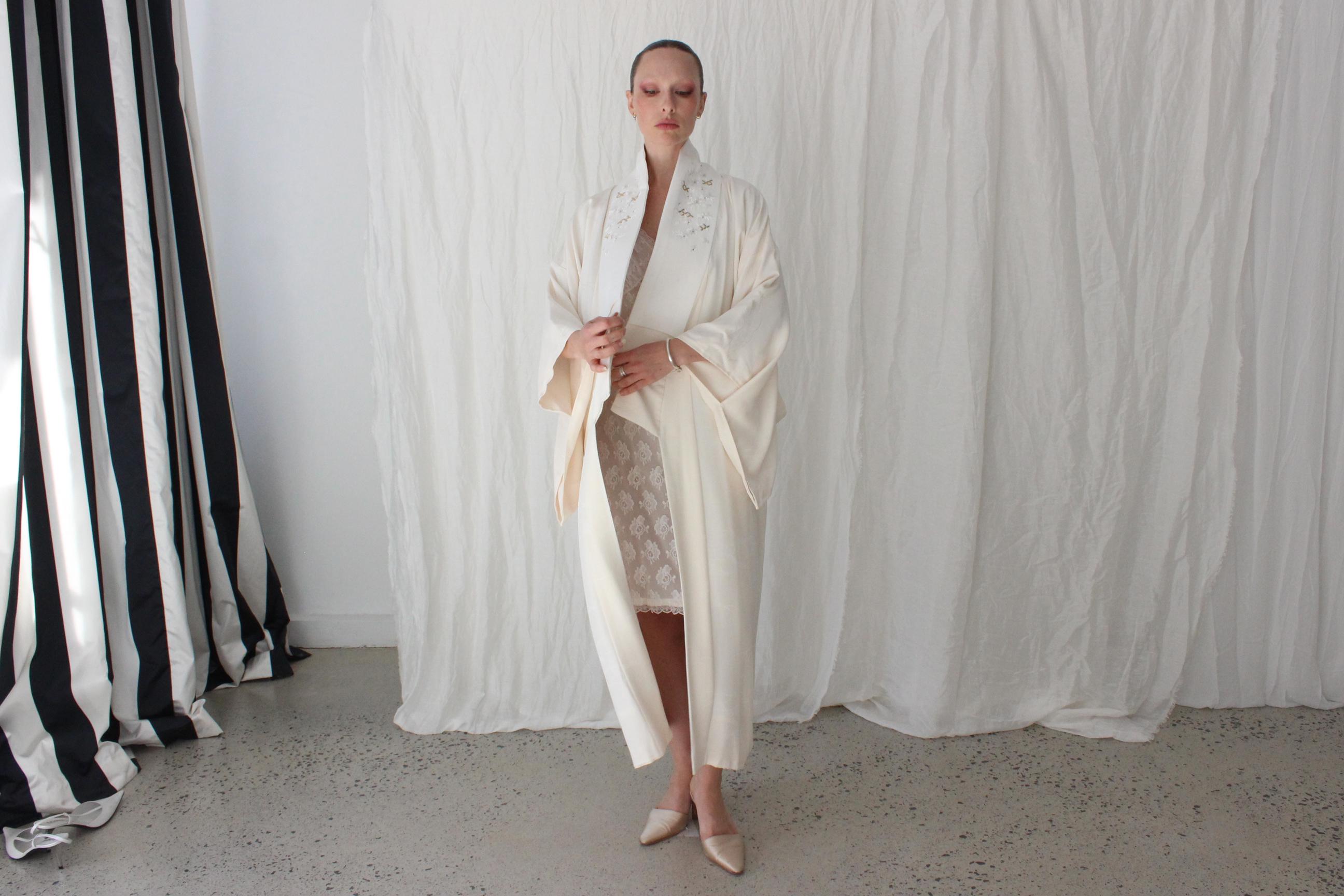 Dramatic & Lush Vintage Japanese Silk Bridal Kimono