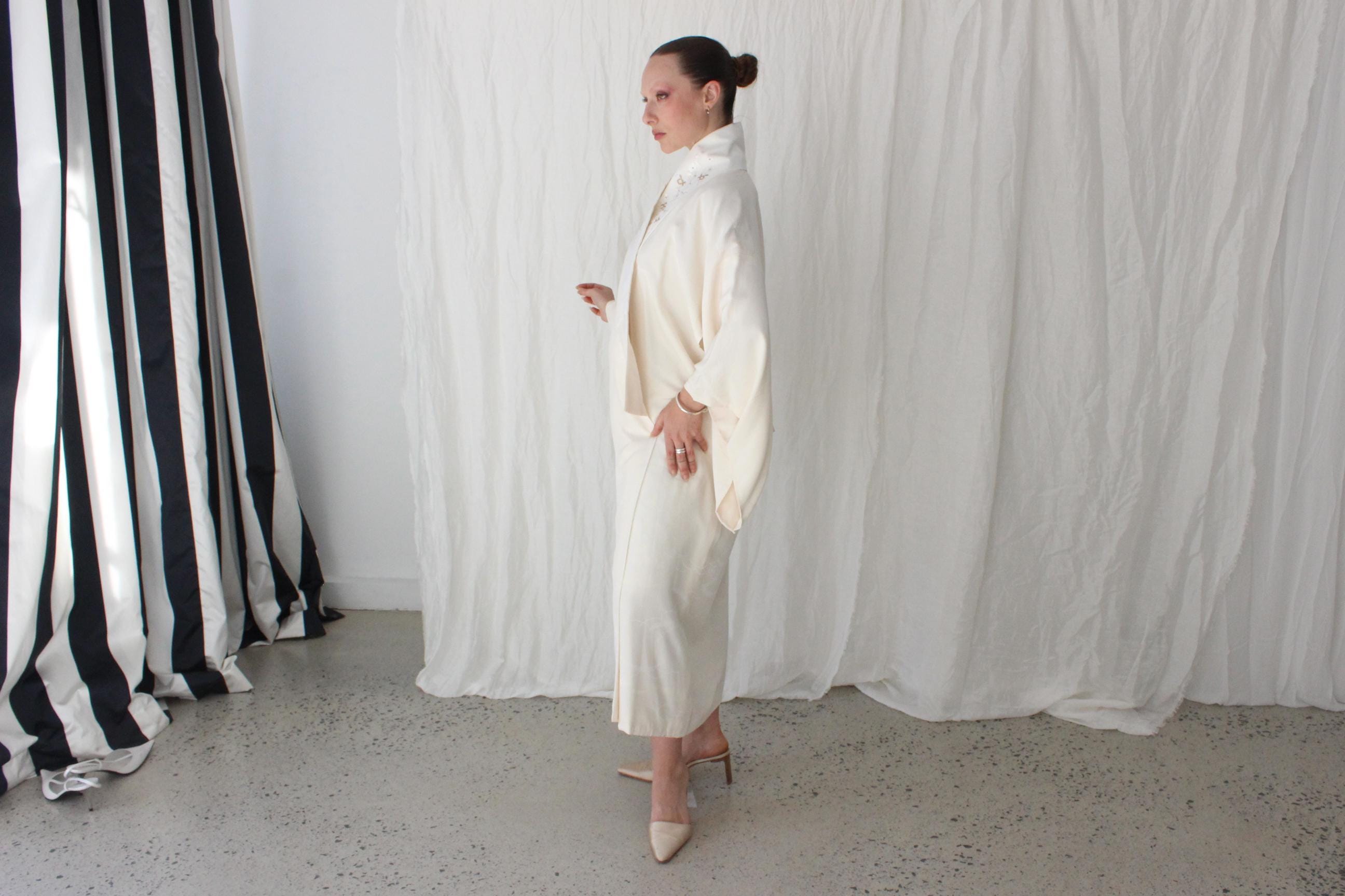 Dramatic & Lush Vintage Japanese Silk Bridal Kimono