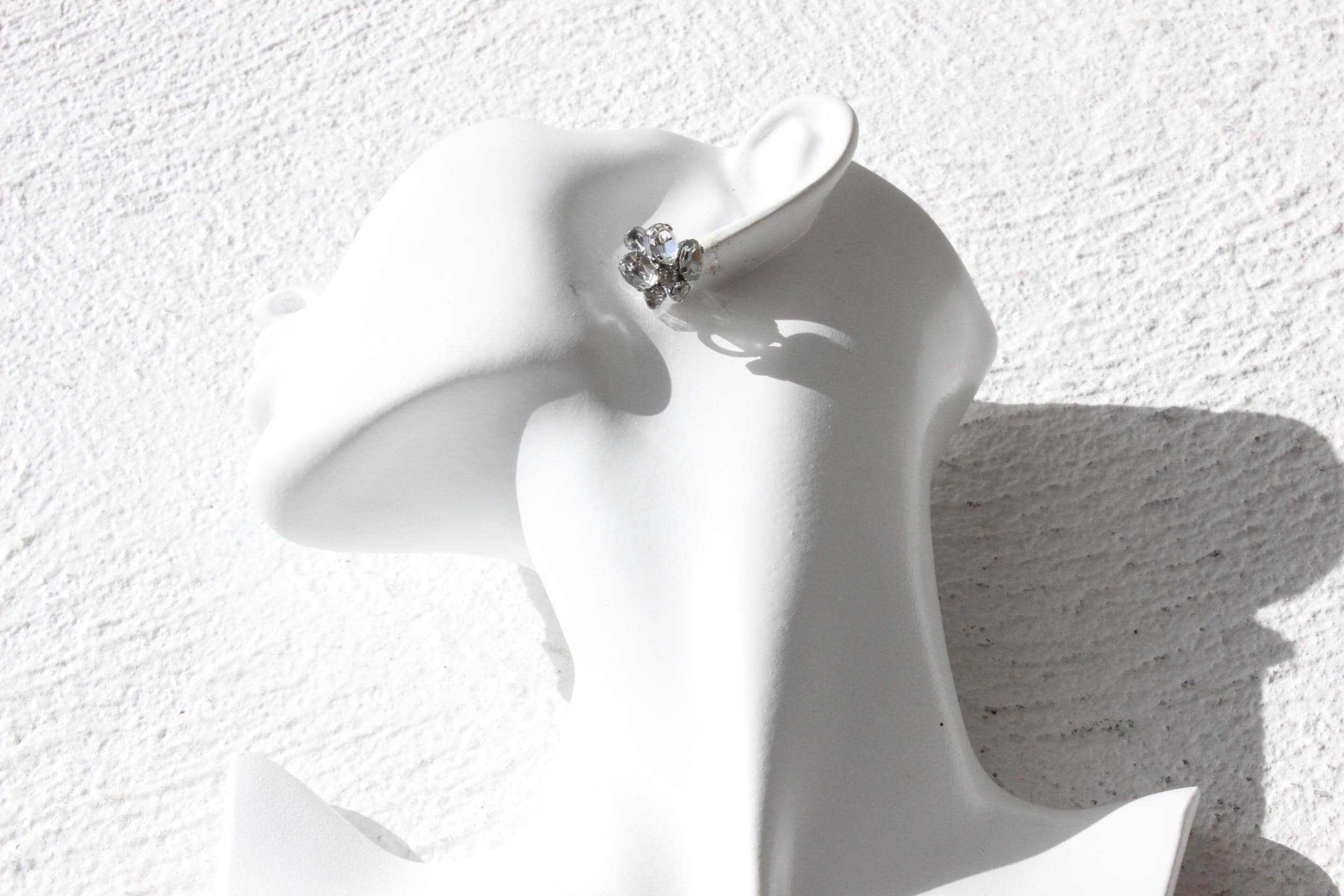 50s Fine Austrian Crystal Screw Back Cocktail Earrings