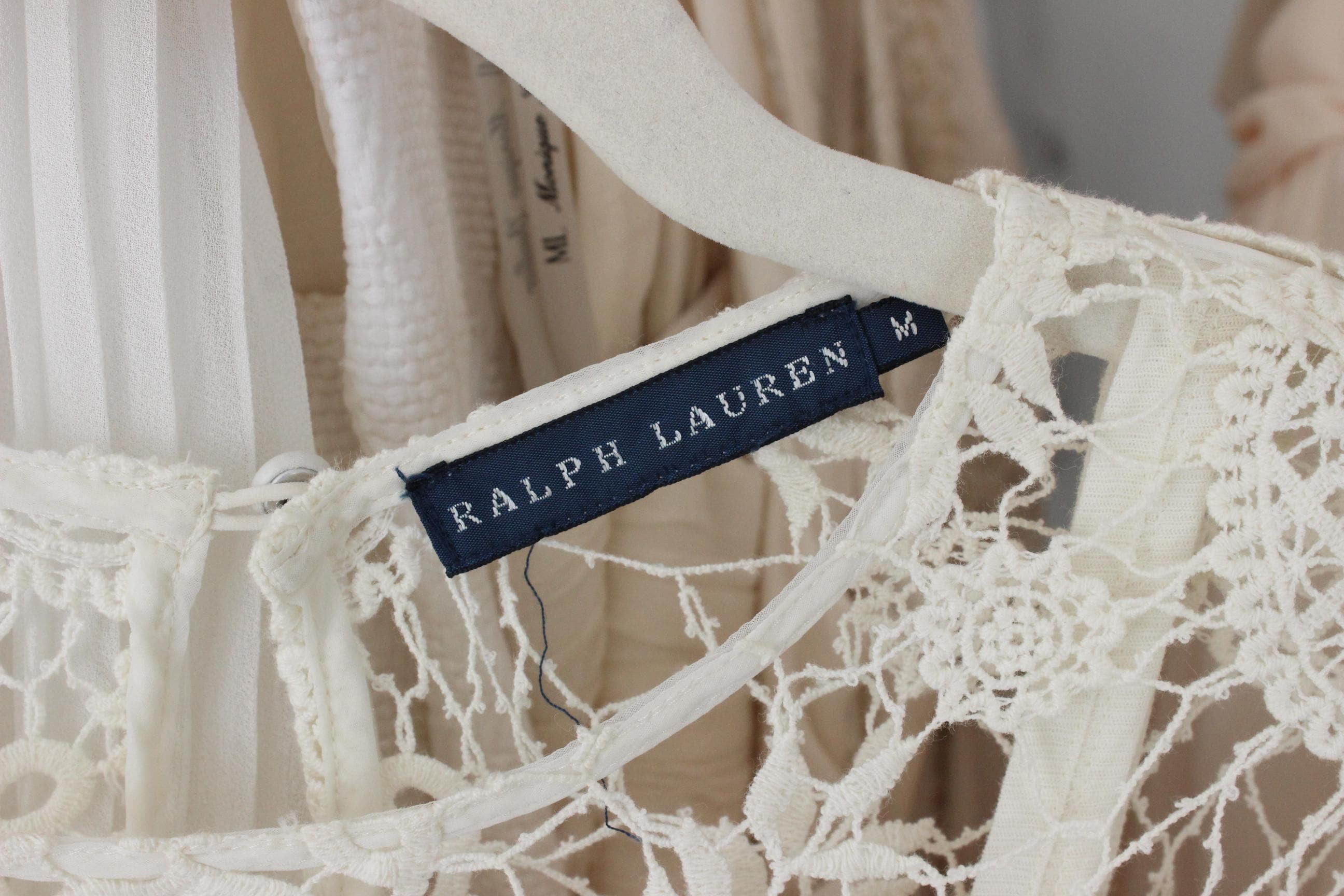 Y2K Ralph Lauren Cotton Crochet Dress