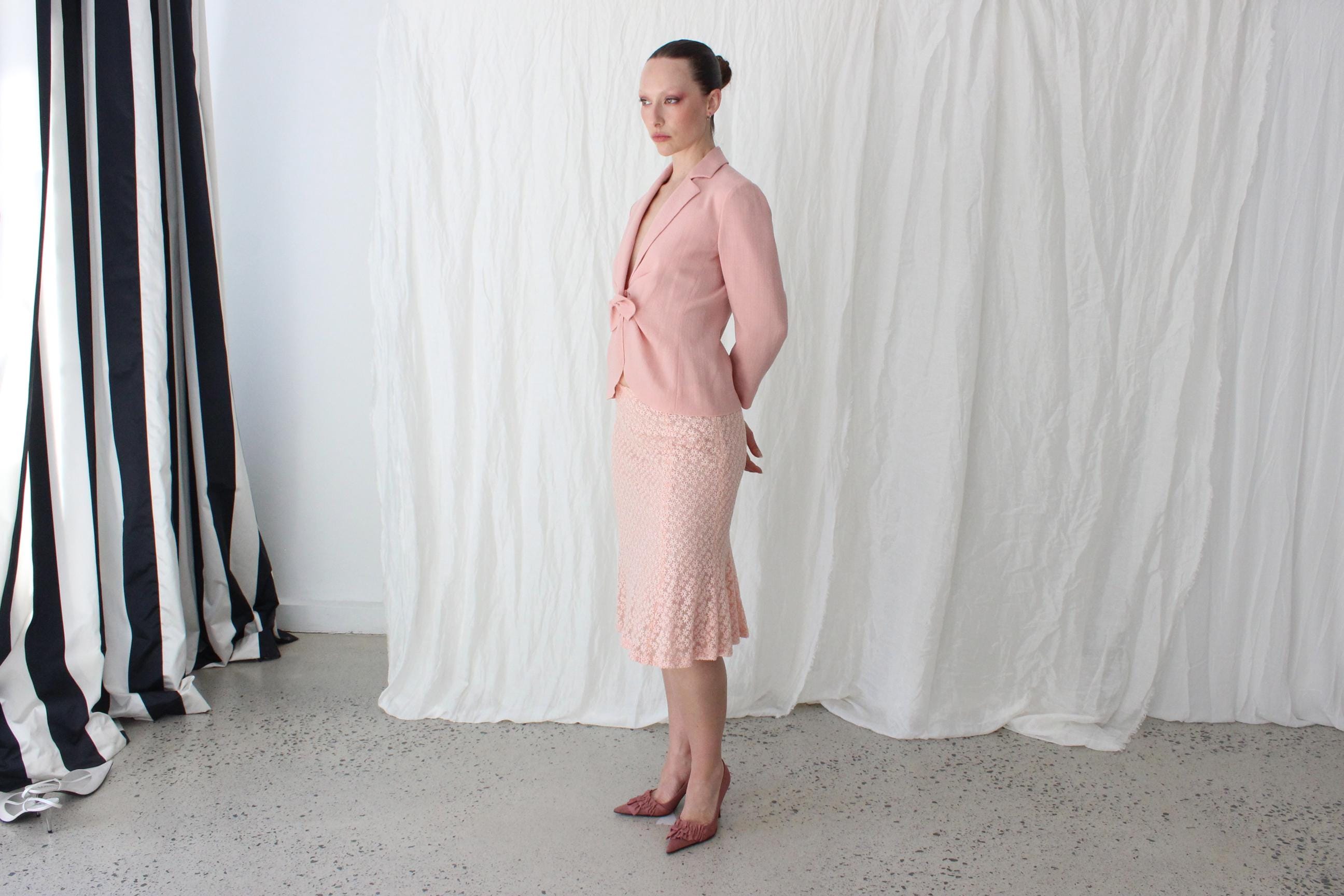 Cutest 90s Moschino Cheap & Chic Two Piece Skirt Suit