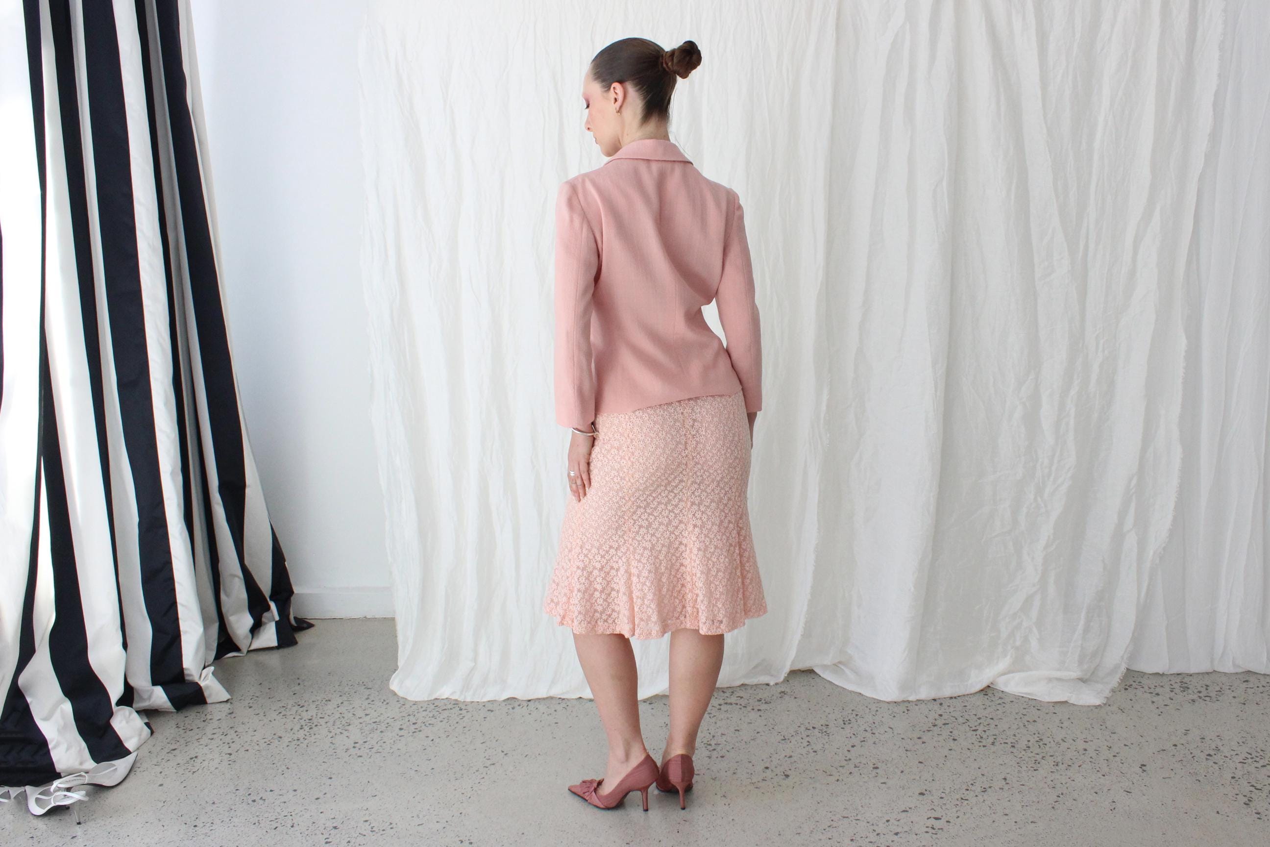 Cutest 90s Moschino Cheap & Chic Two Piece Skirt Suit