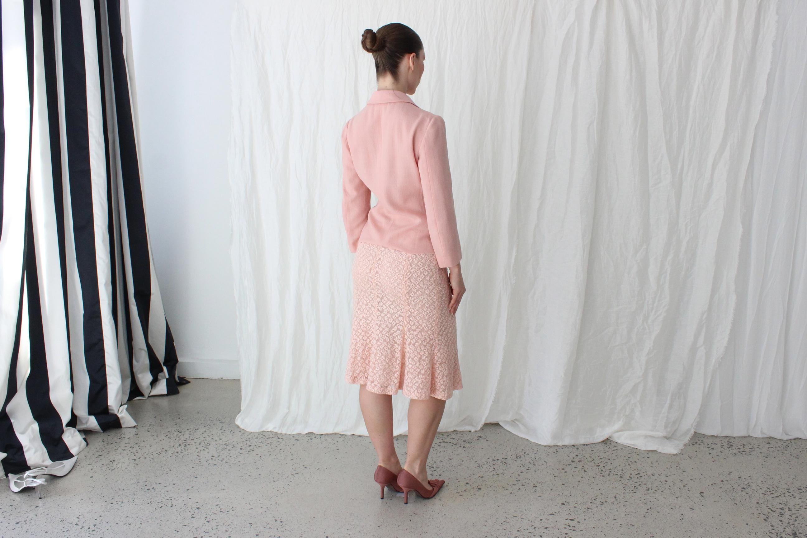 Cutest 90s Moschino Cheap & Chic Two Piece Skirt Suit