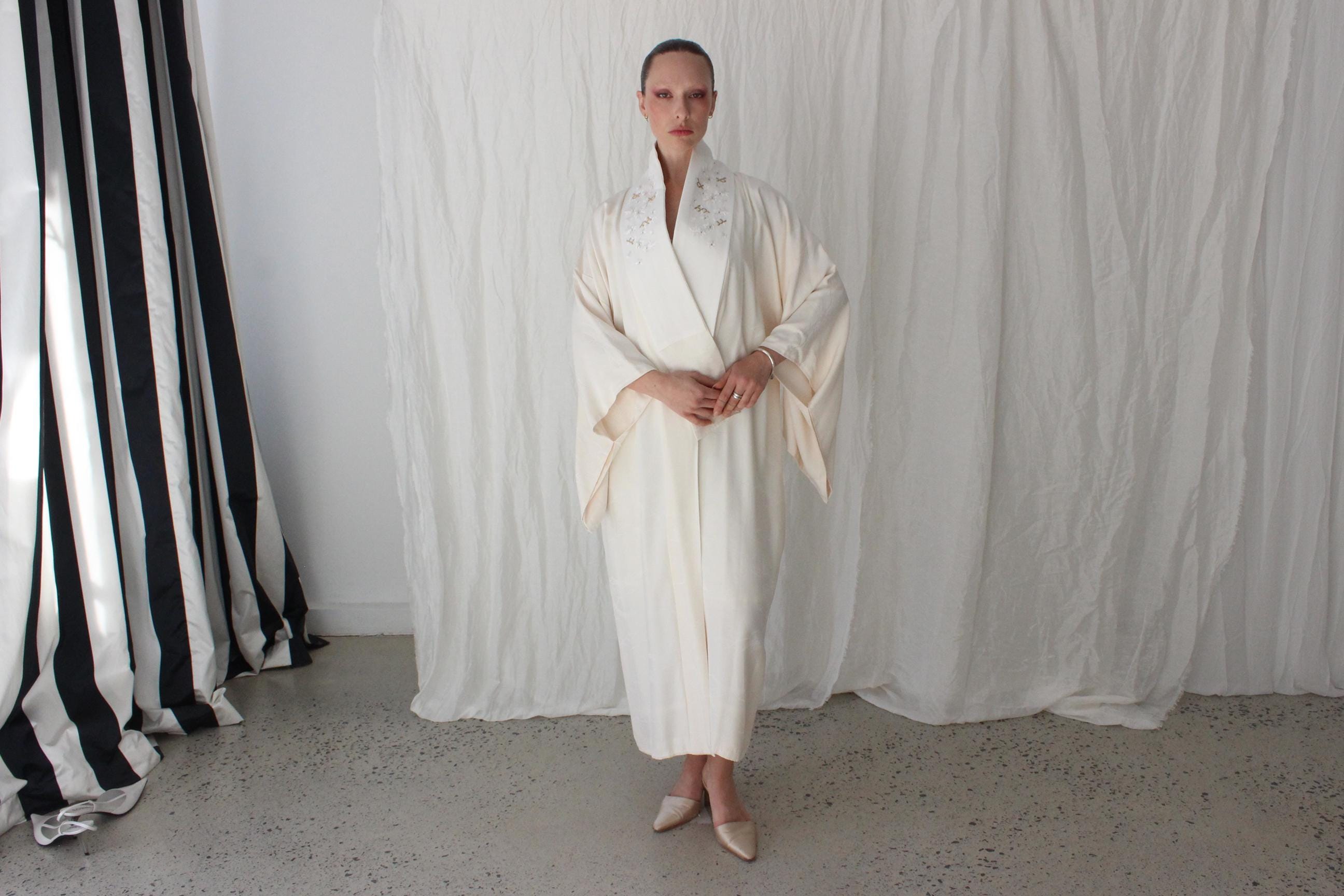 Dramatic & Lush Vintage Japanese Silk Bridal Kimono