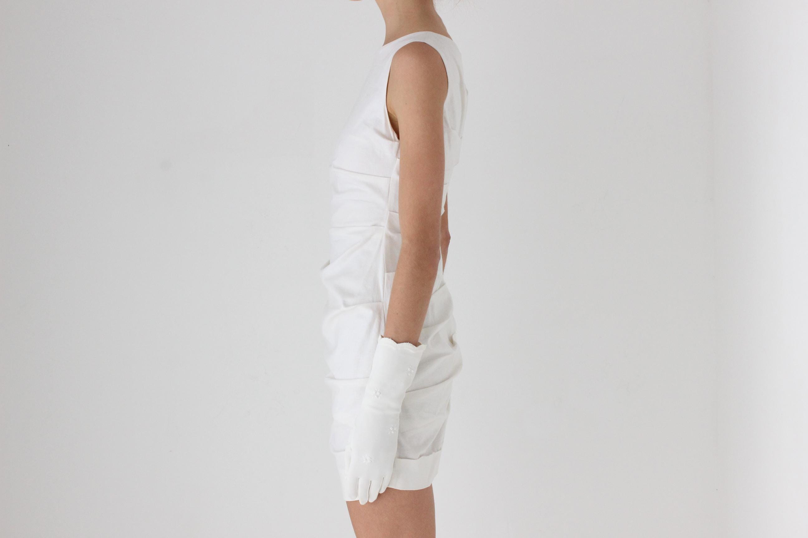 2000s Nicole Miller Chic Gathered Mini