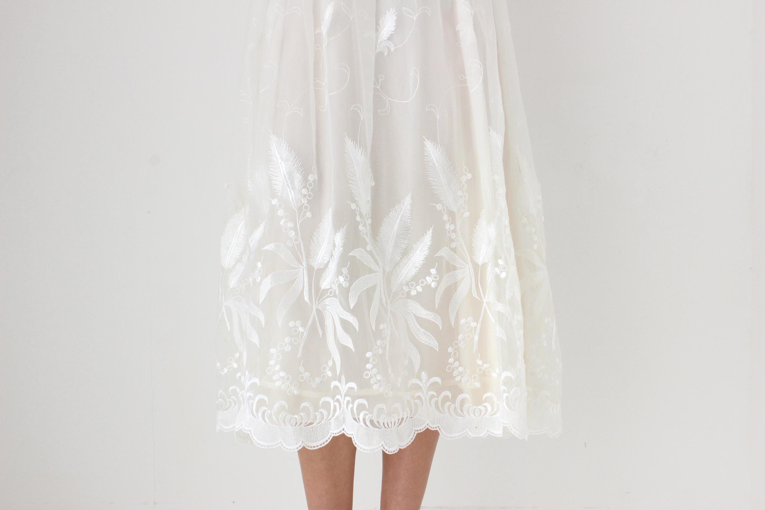 Handmade 50s Style Lace & Tulle Cocktail Dress