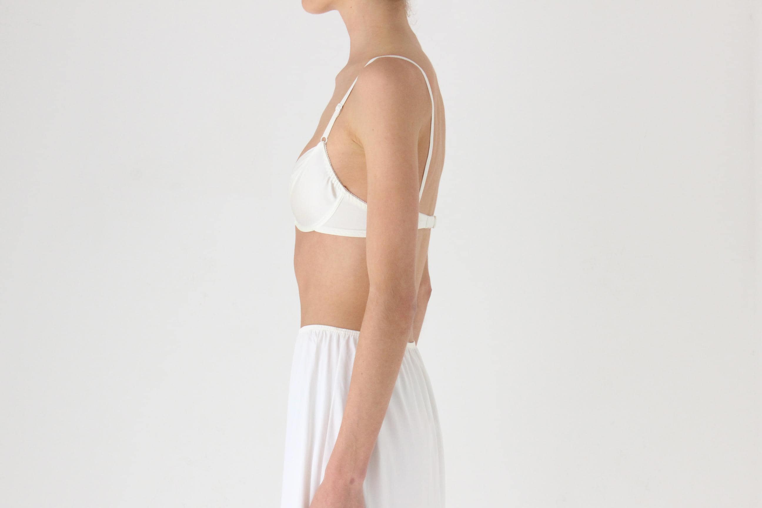 Vintage 80s Ivory Underwire Bra Bridal Lingerie
