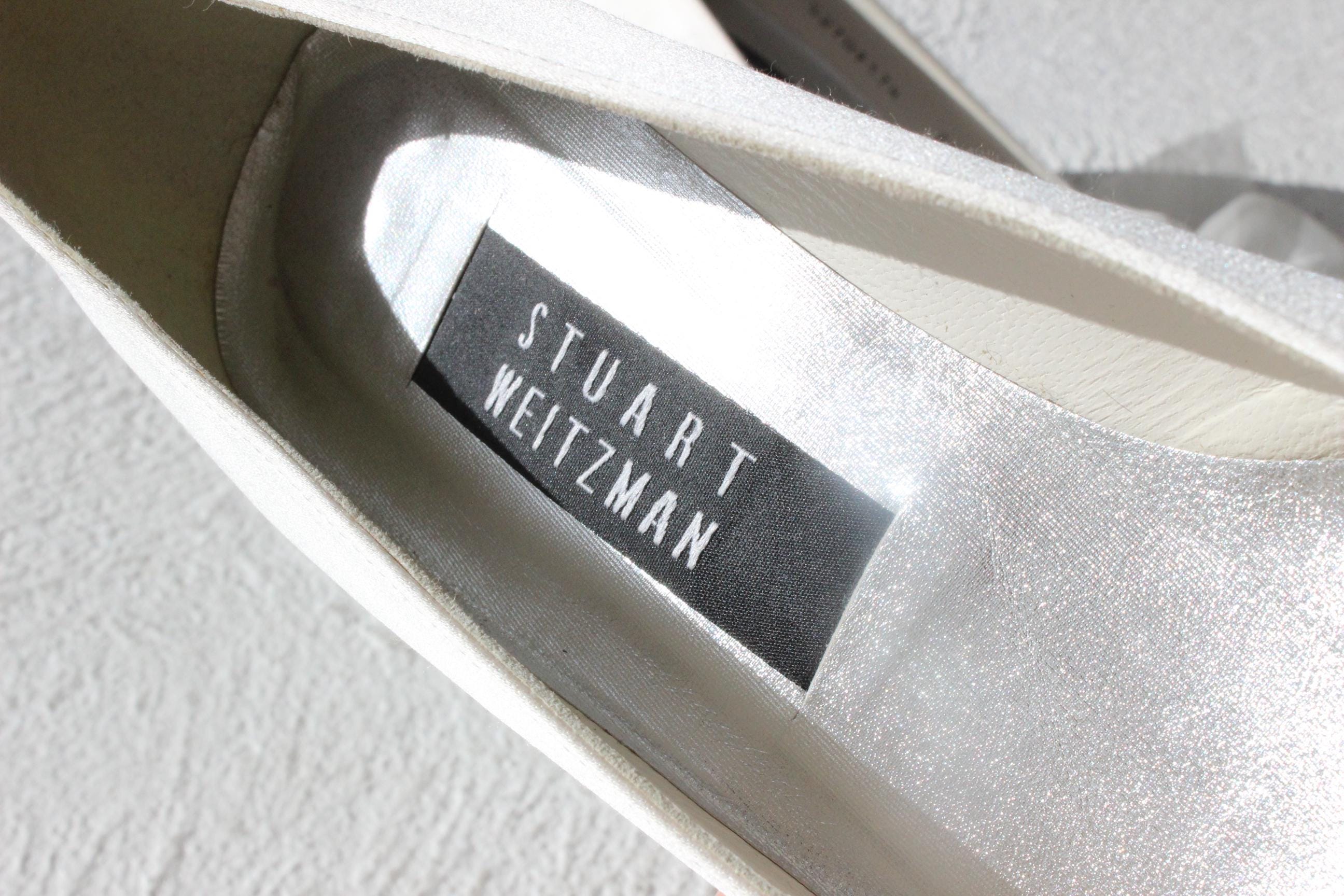 90s Stuart Weitzman Satin Heels w/ Organza Bows - Euro 37.5