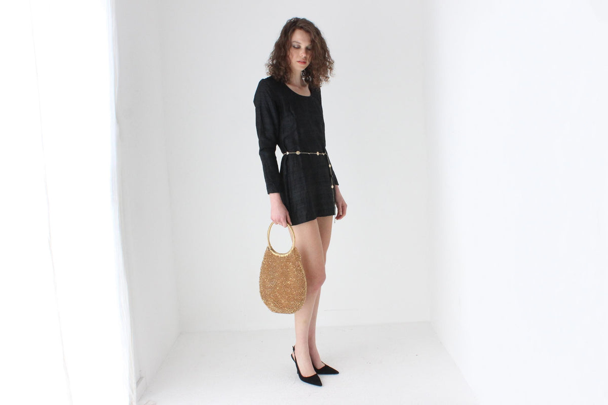 Super Chic 90s Raw Silk Dupion Mini