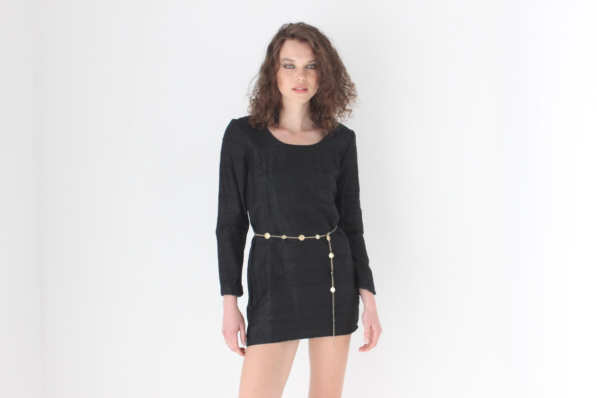 Super Chic 90s Raw Silk Dupion Mini