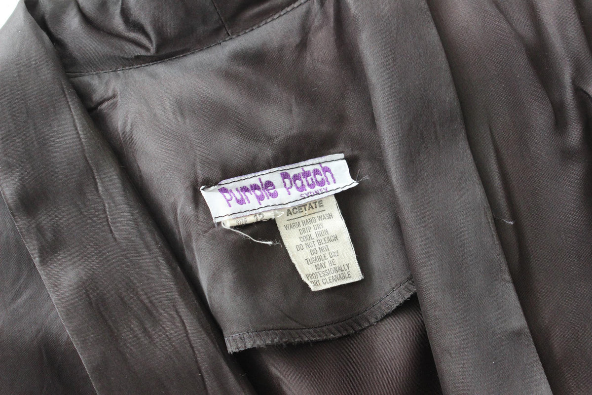 80s - Le Smoking - Silky Acetate Blazer Jacket
