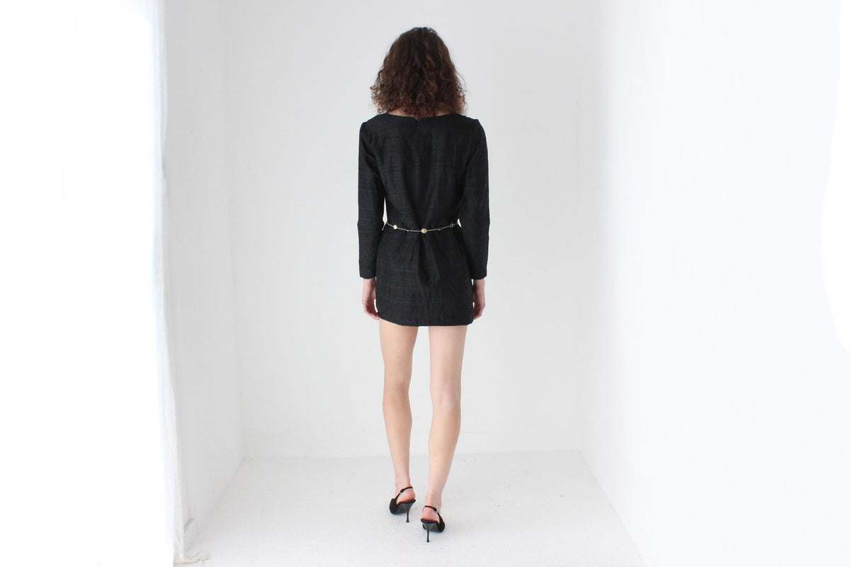 Super Chic 90s Raw Silk Dupion Mini