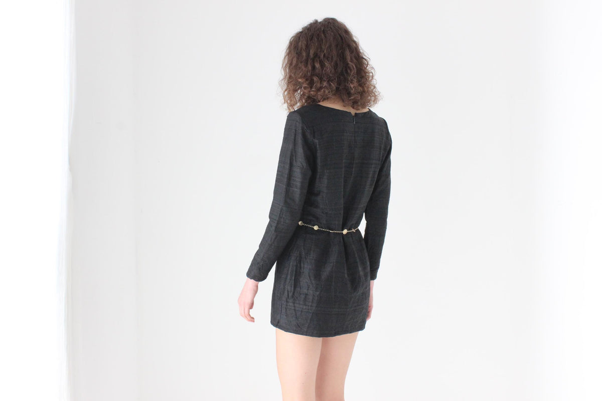 Super Chic 90s Raw Silk Dupion Mini