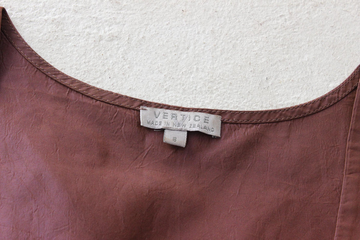 90s Metallic Taffeta Tank Top