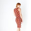 Iconic Y2K Curvy Squiggle Plunge Dress w/ Matching Belt